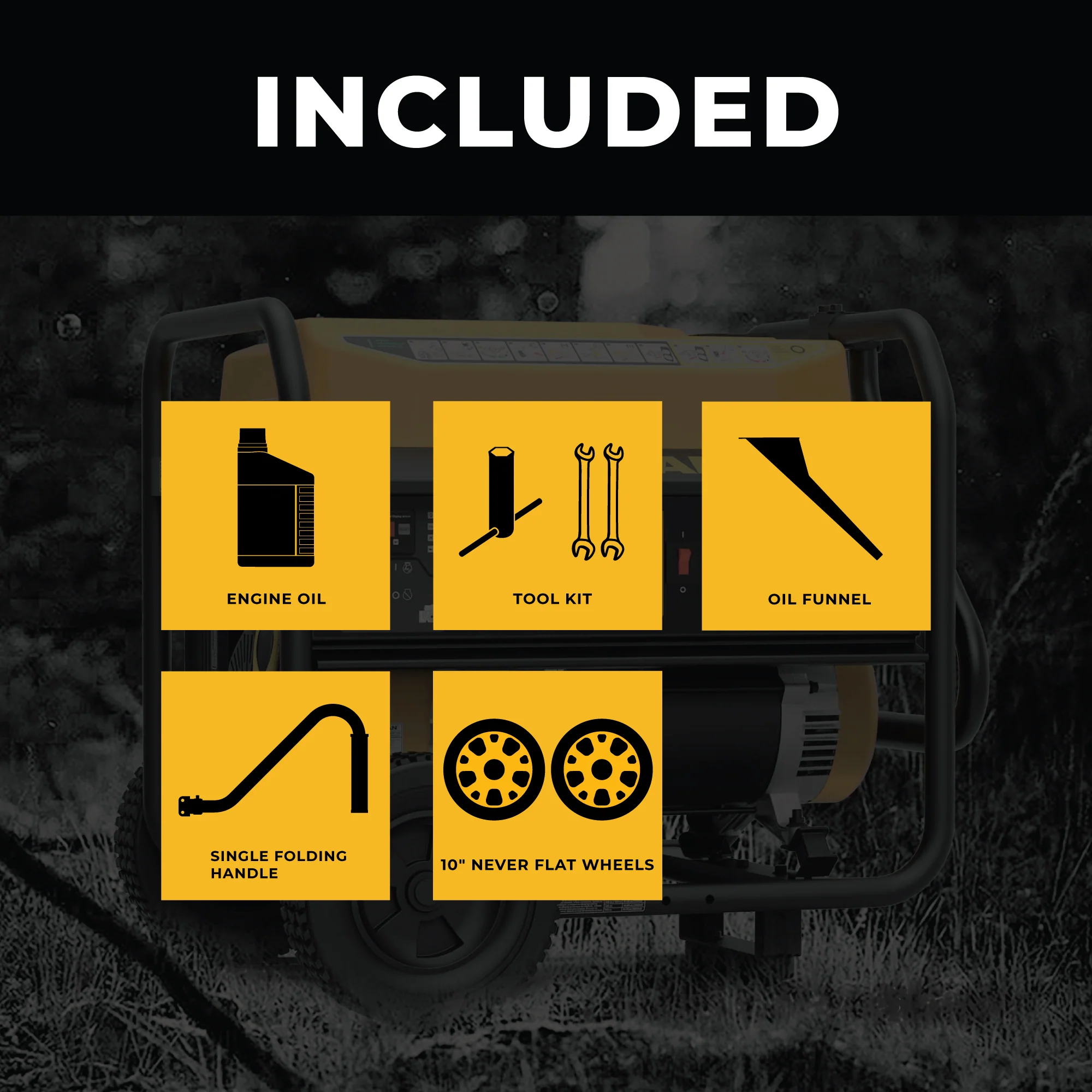 Gas Portable Generator 8350W Recoil Start 120/240V - Image 3