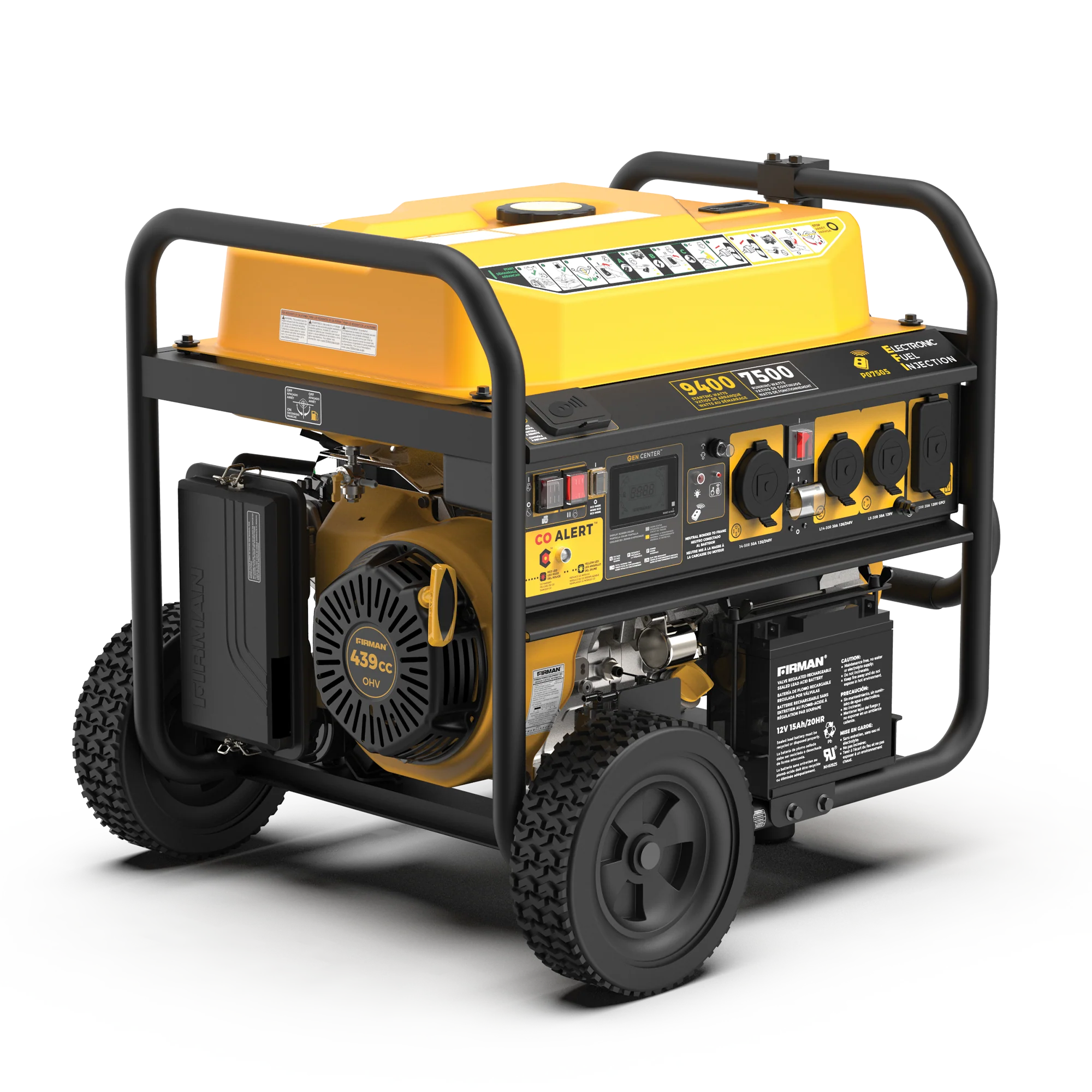 GAS PORTABLE GENERATOR 9,400W REMOTE START 120/240V WITH CO ALERT - Image 10