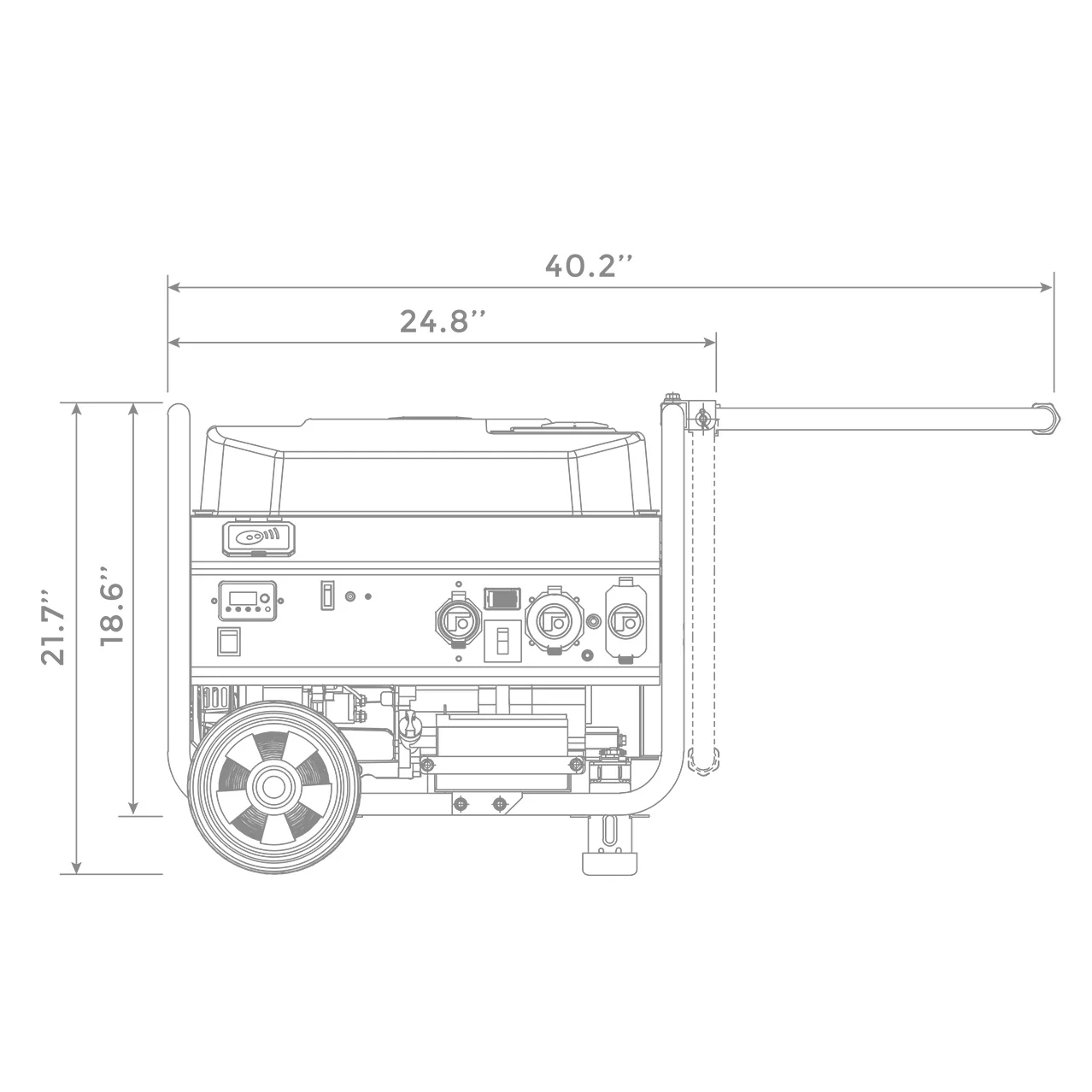 Gas Portable Generator 10000W Remote Start 120/240V - Image 11