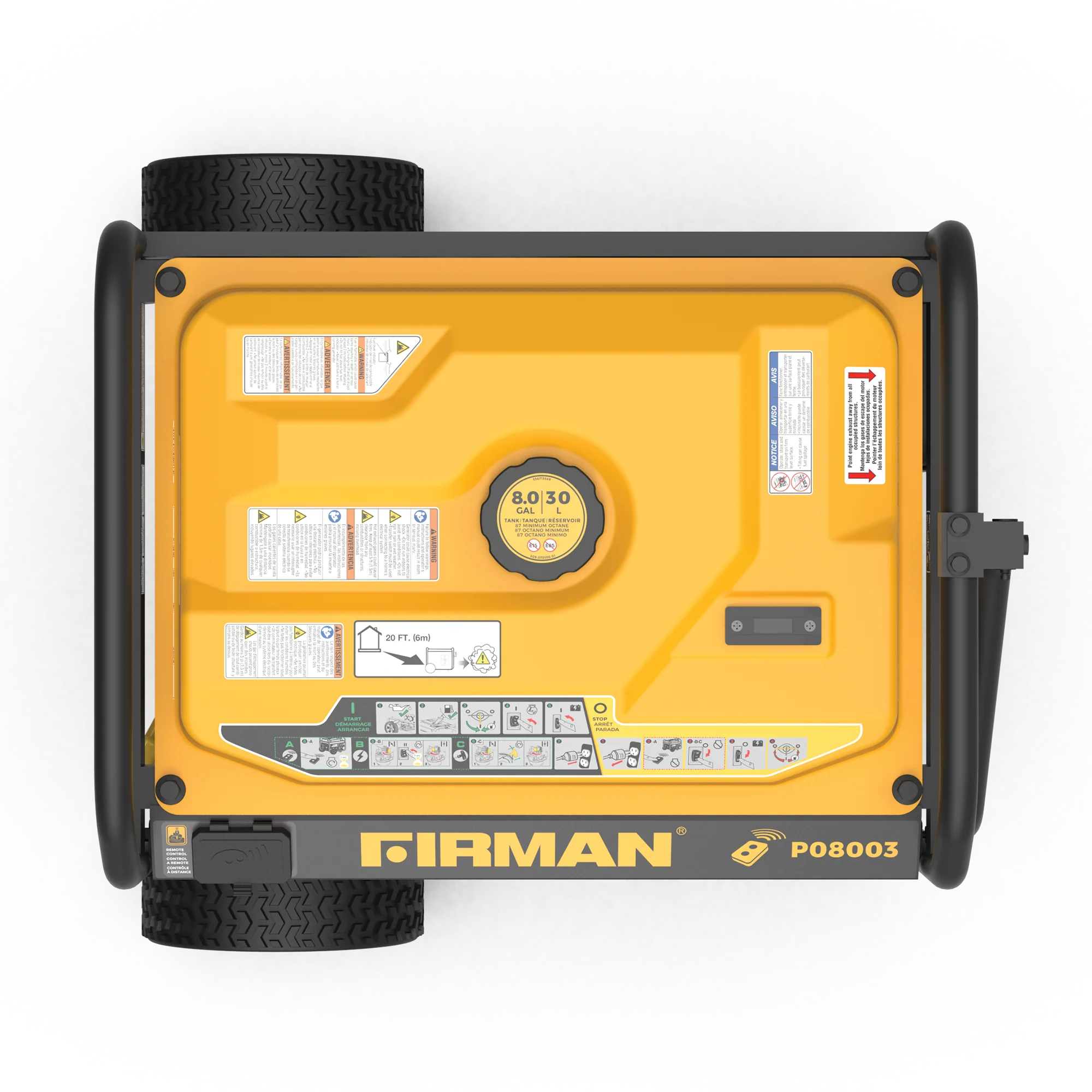 Gas Portable Generator 10000W Remote Start 120/240V - Image 6