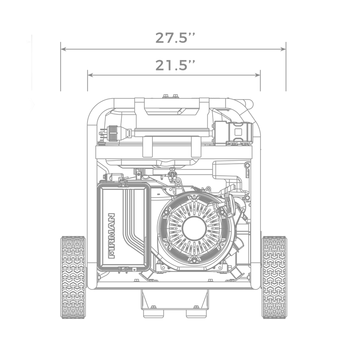 Gas Portable Generator 10000W Remote Start 120/240V - Image 13