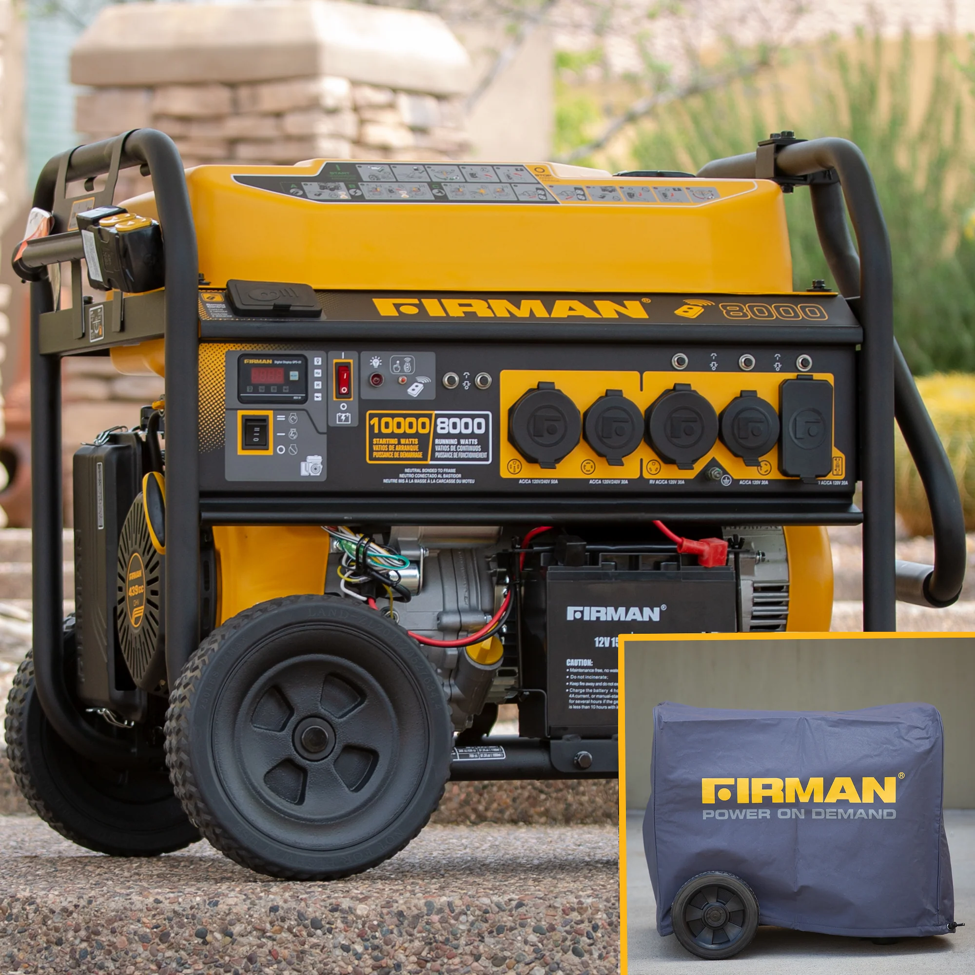 Gas Portable Generator 10000W Remote Start 120/240V - Image 4