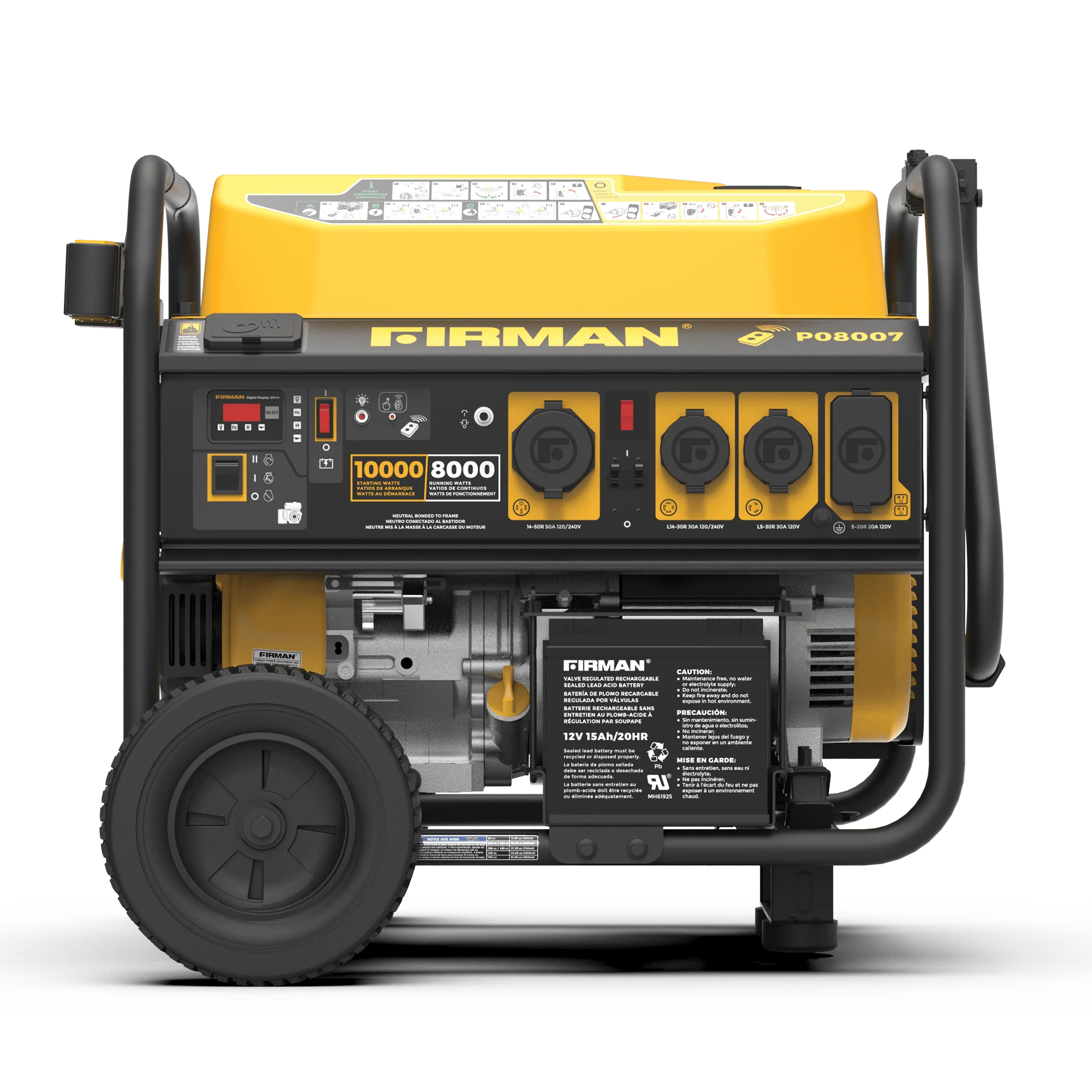 Gas Portable Generator 10000W Remote Start 120/240V - Image 5
