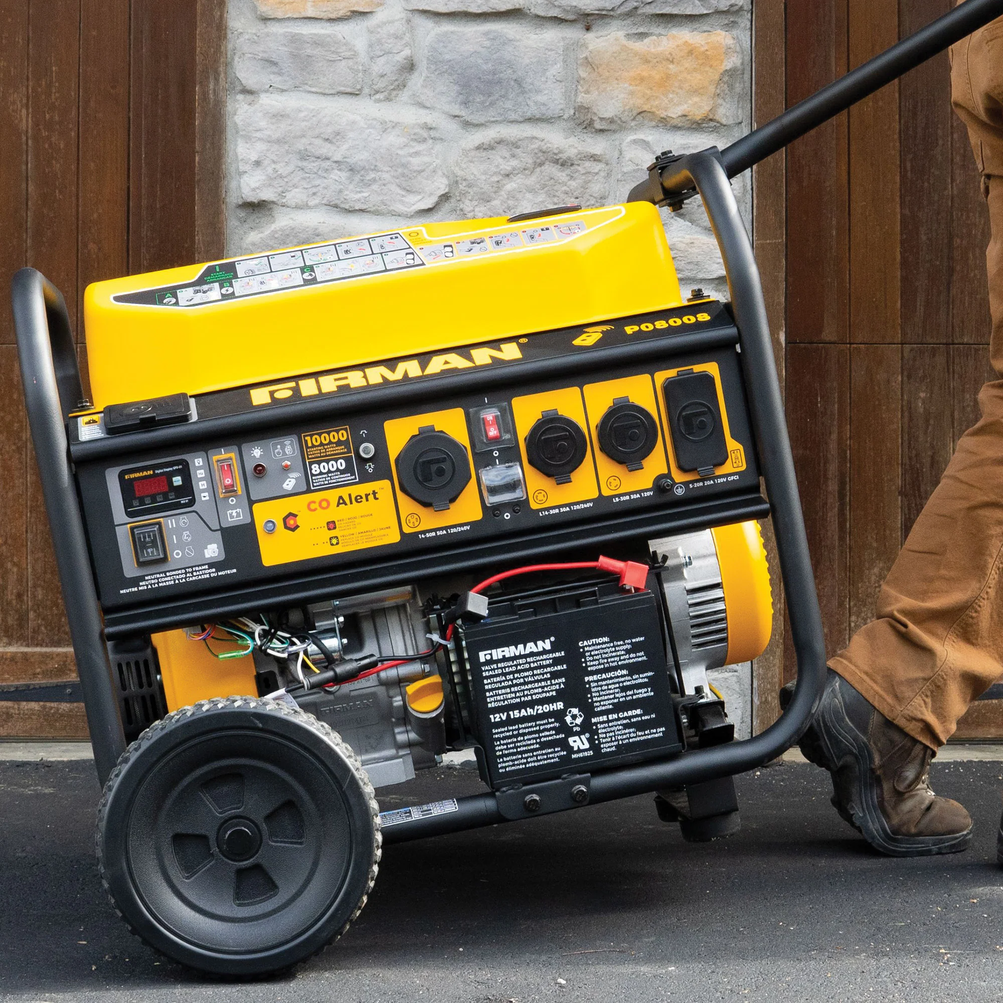 Gas Portable Generator 10000W Remote Start 120/240V with CO Alert - Image 11