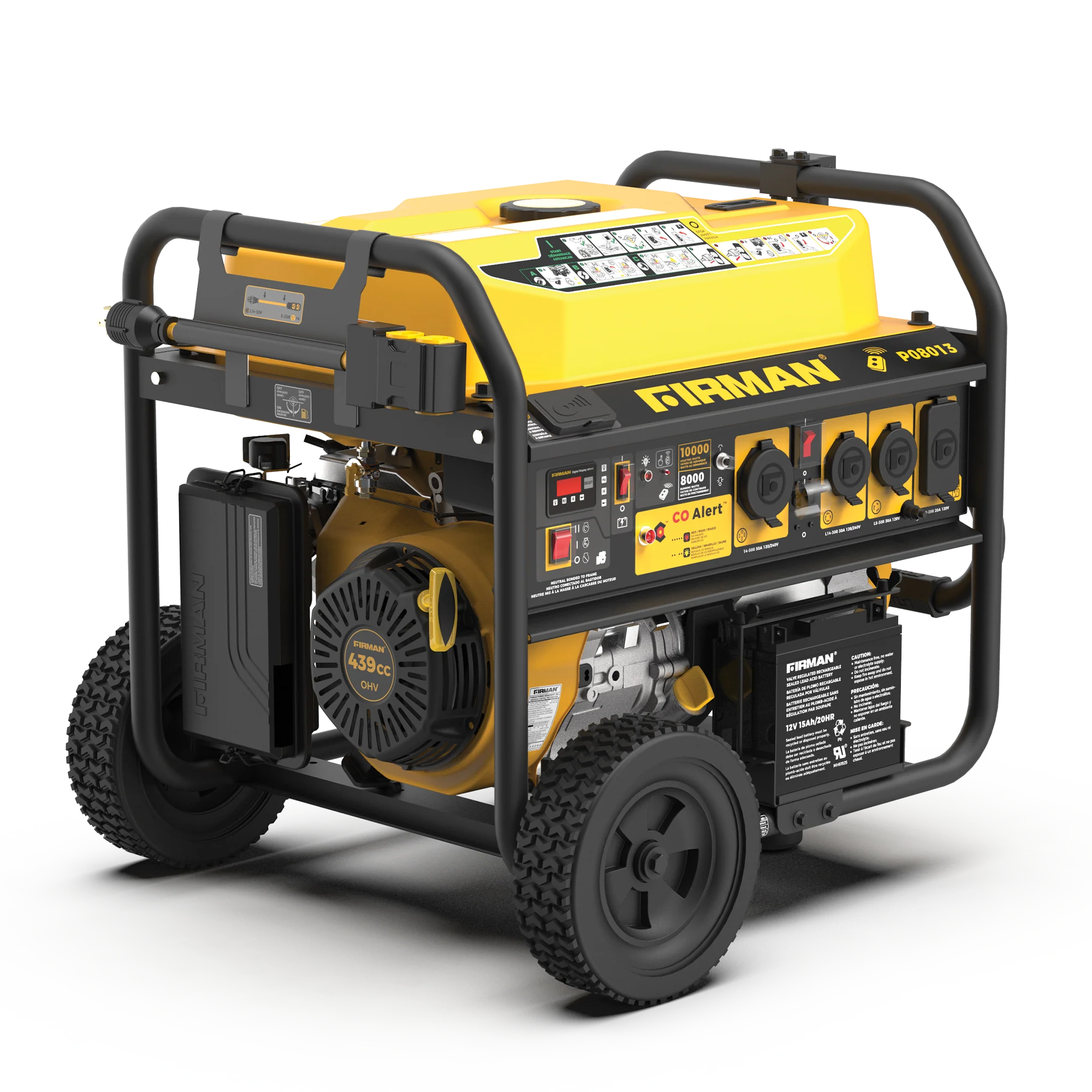 Gas Portable Generator 10000W Remote Start 120/240V with CO alert - Image 10