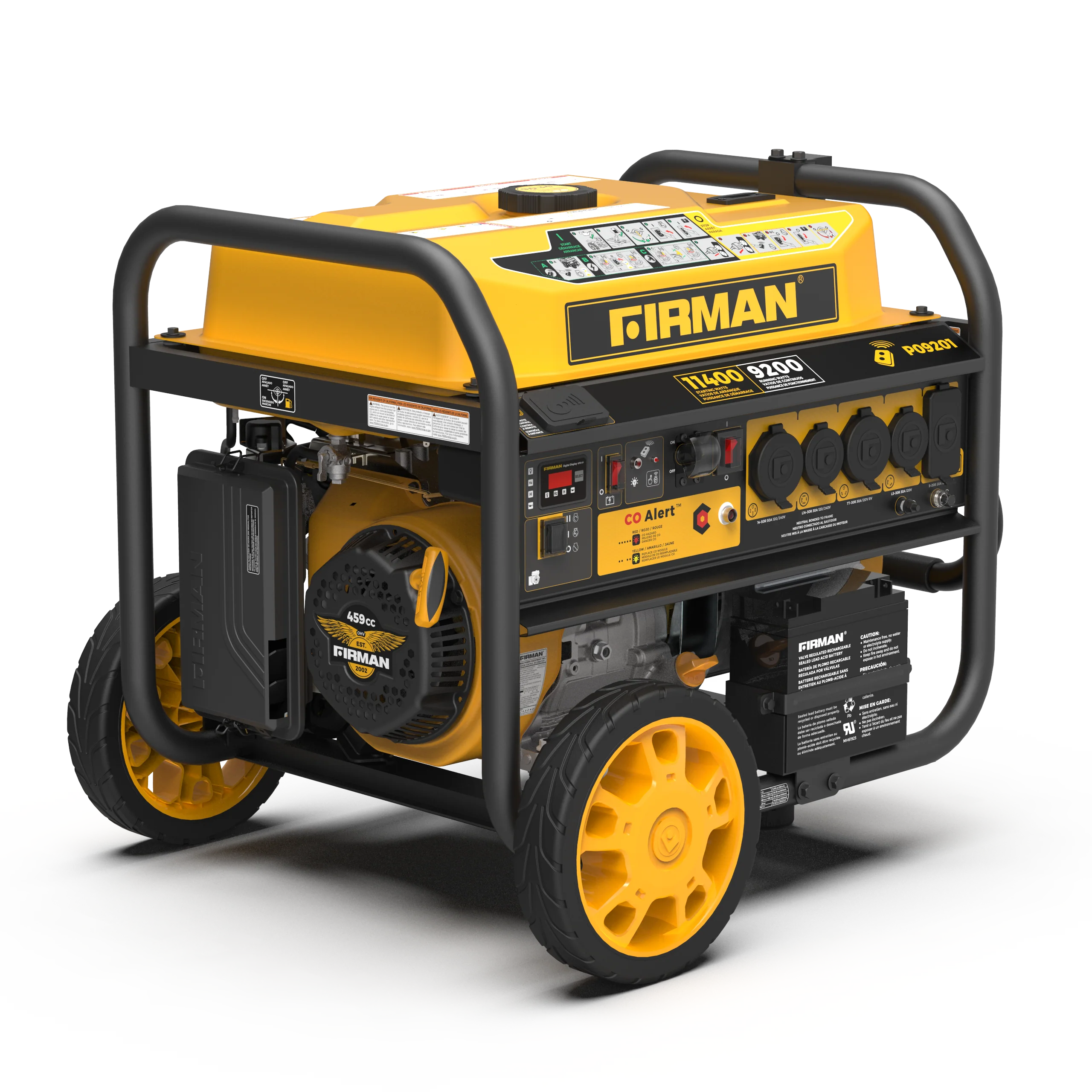 Gas Portable Generator 11400W Remote Start 120/240V with CO alert - Image 10