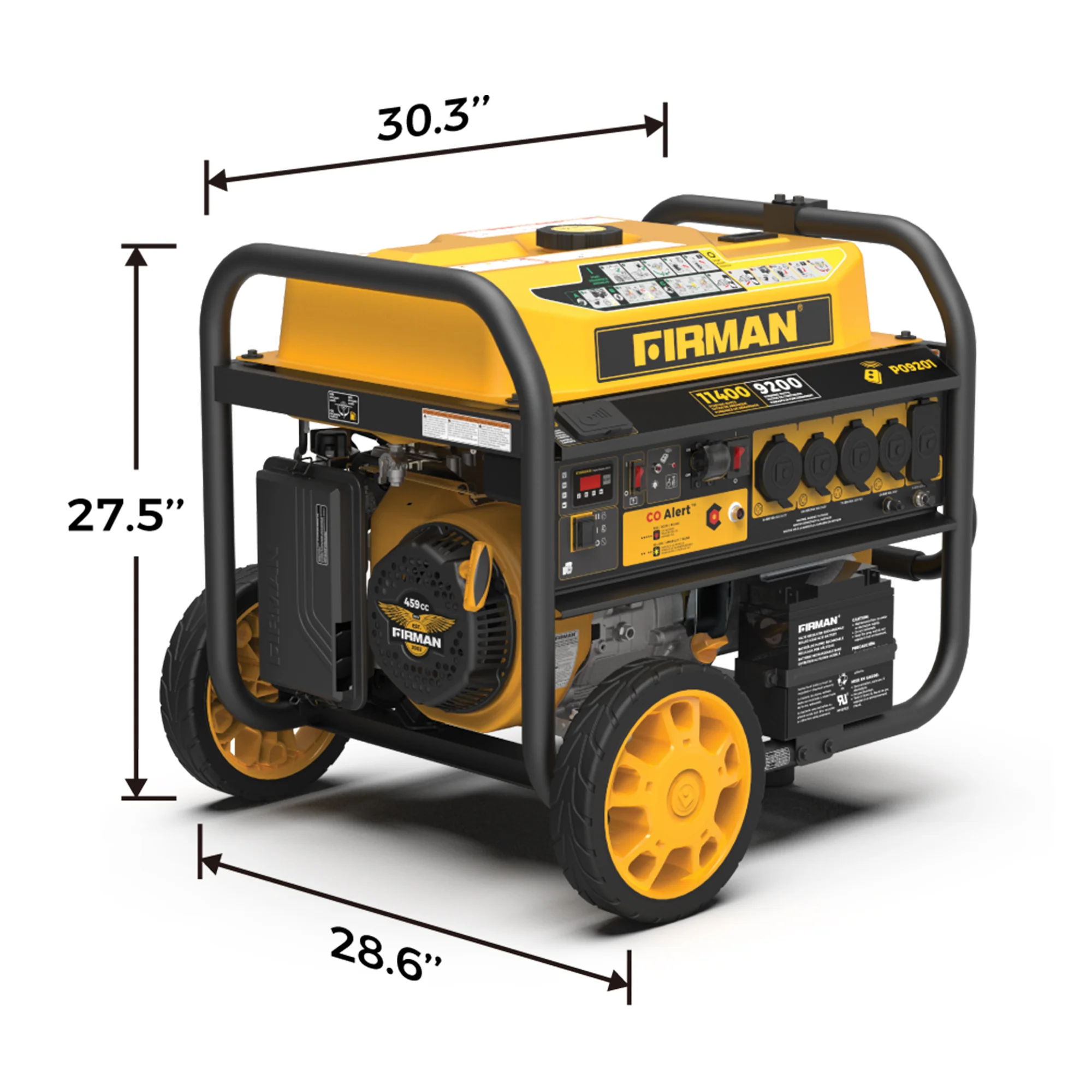 Gas Portable Generator 11400W Remote Start 120/240V with CO alert - Image 14