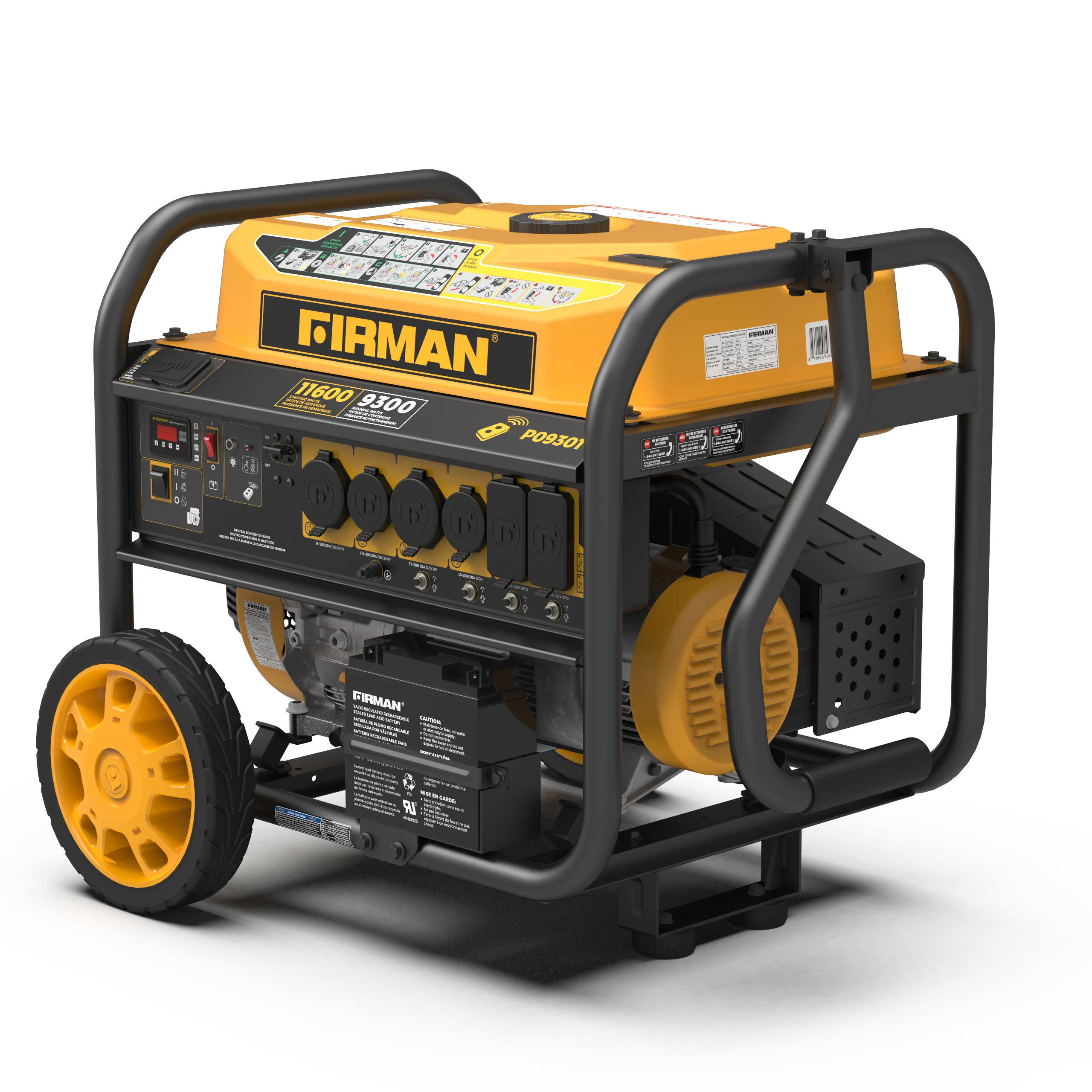 Gas Portable Generator 11600W Remote Start 120/240V - Image 11