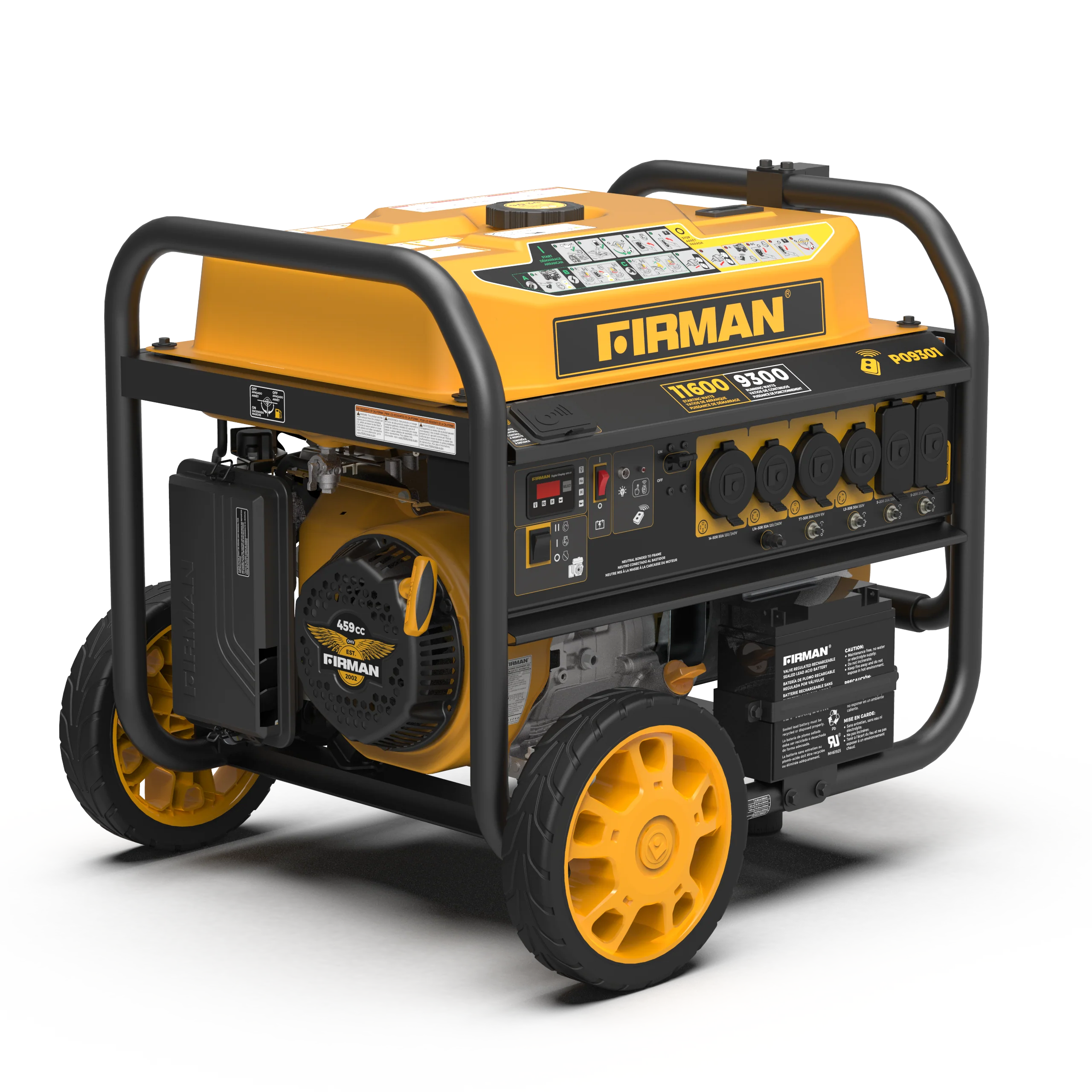 Gas Portable Generator 11600W Remote Start 120/240V - Image 13
