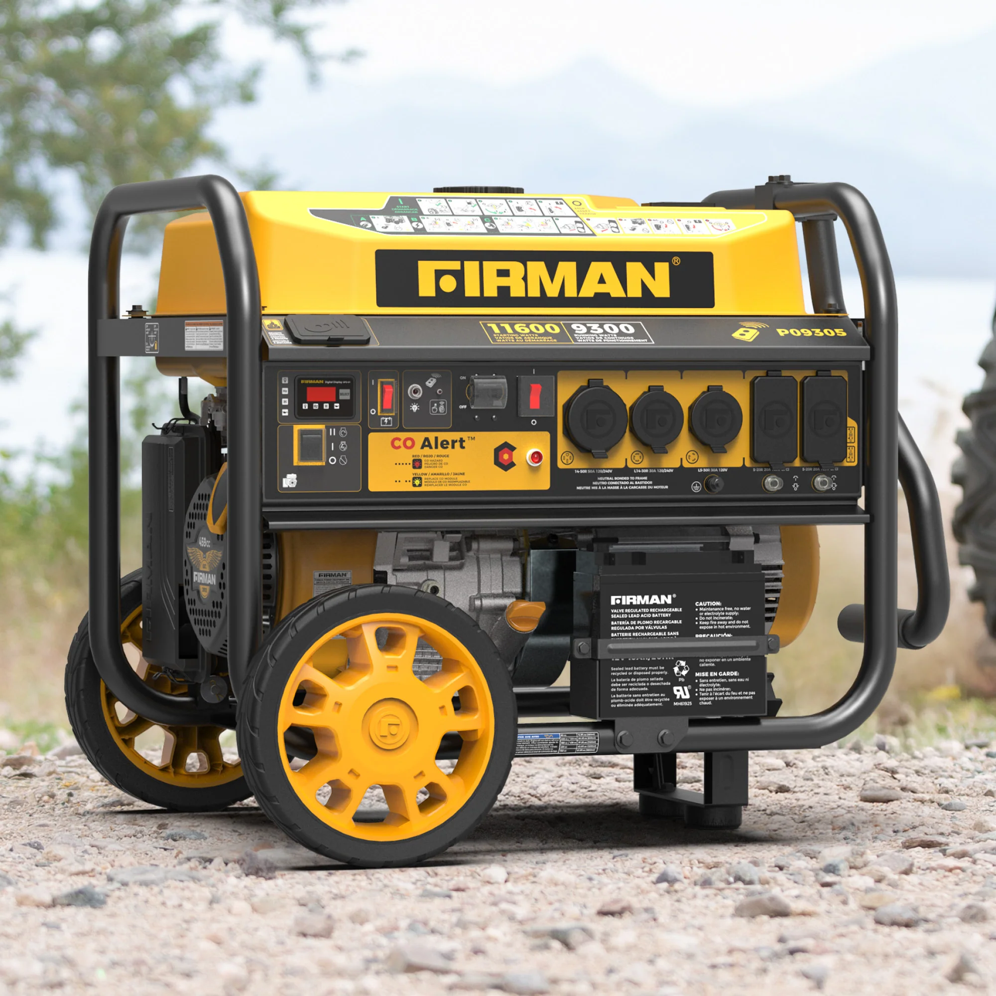 GAS PORTABLE GENERATOR 11600W REMOTE START 120/240V WITH CO ALERT - Image 11