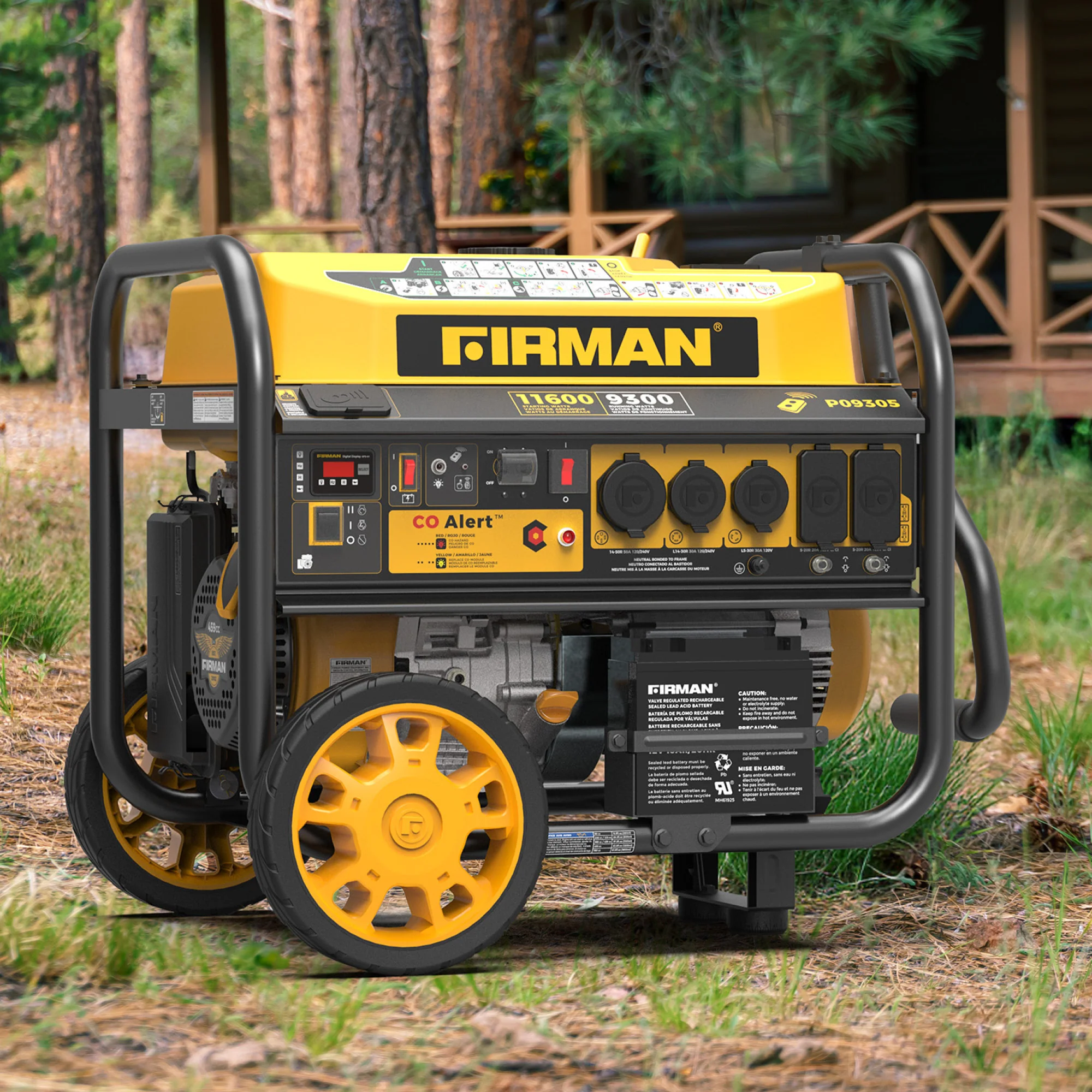 GAS PORTABLE GENERATOR 11600W REMOTE START 120/240V WITH CO ALERT - Image 12