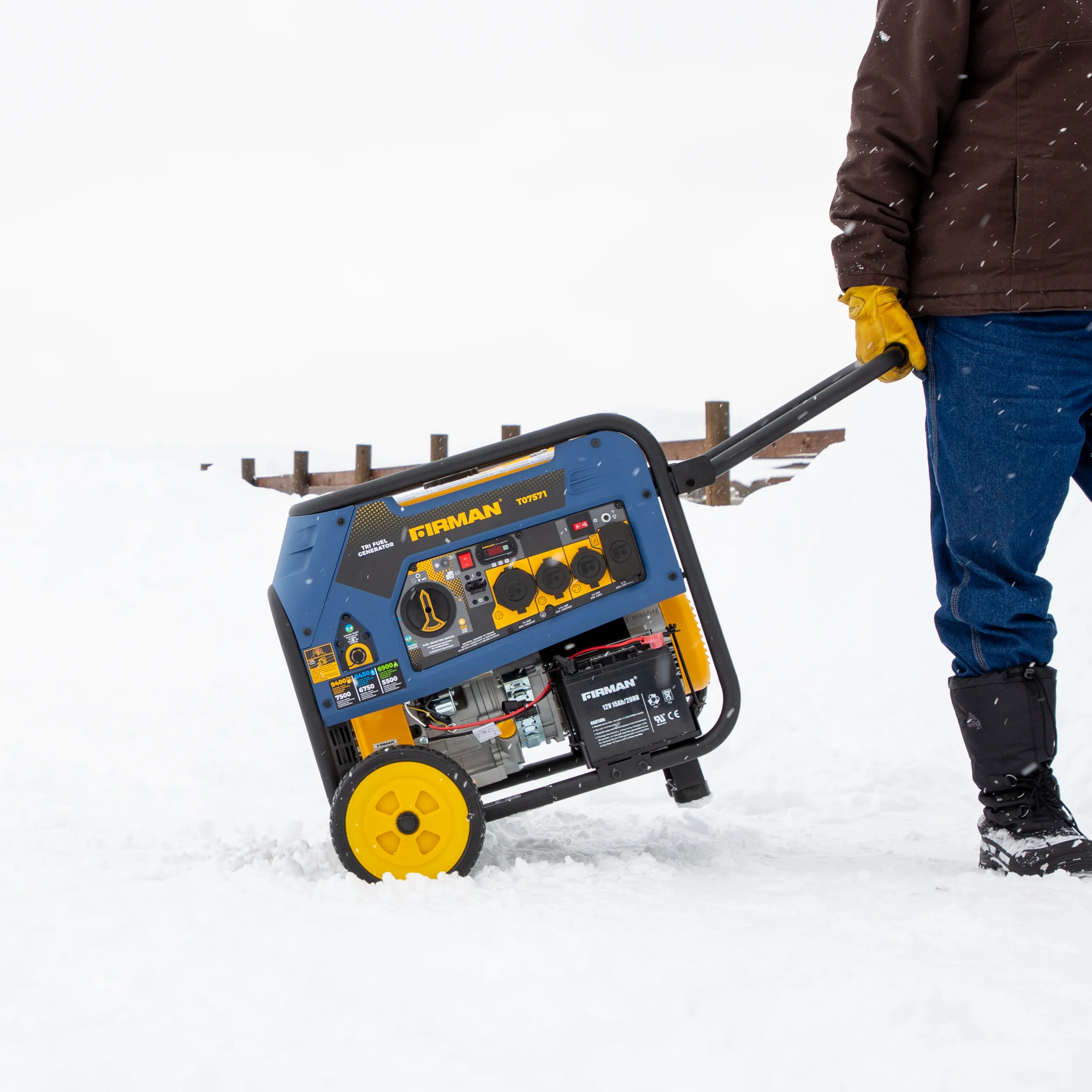 Refurbished Tri Fuel Portable Generator 7500W Electric Start 120/240V - Image 10