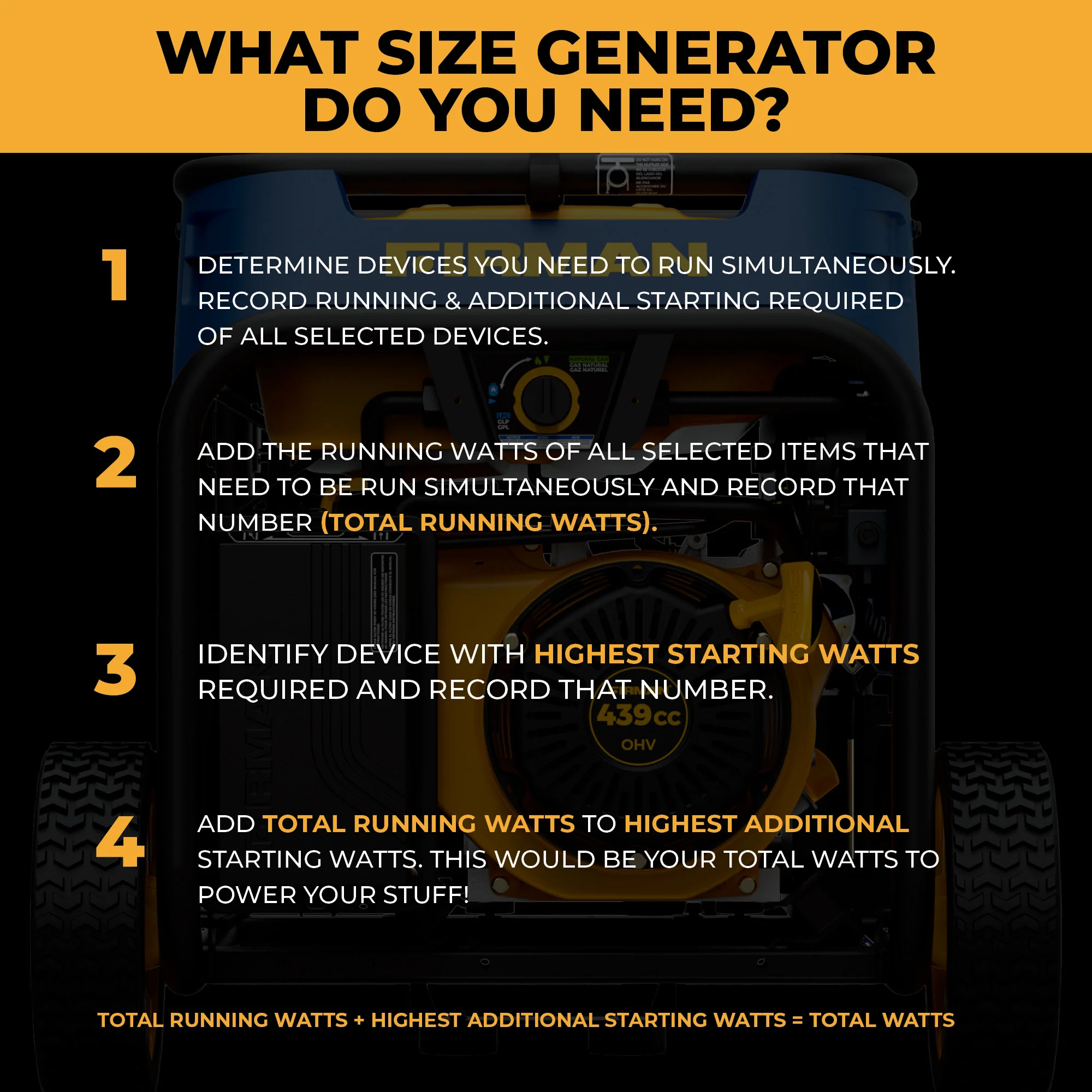 Tri Fuel 7500W Portable Generator Electric Start 120/240V - Image 9