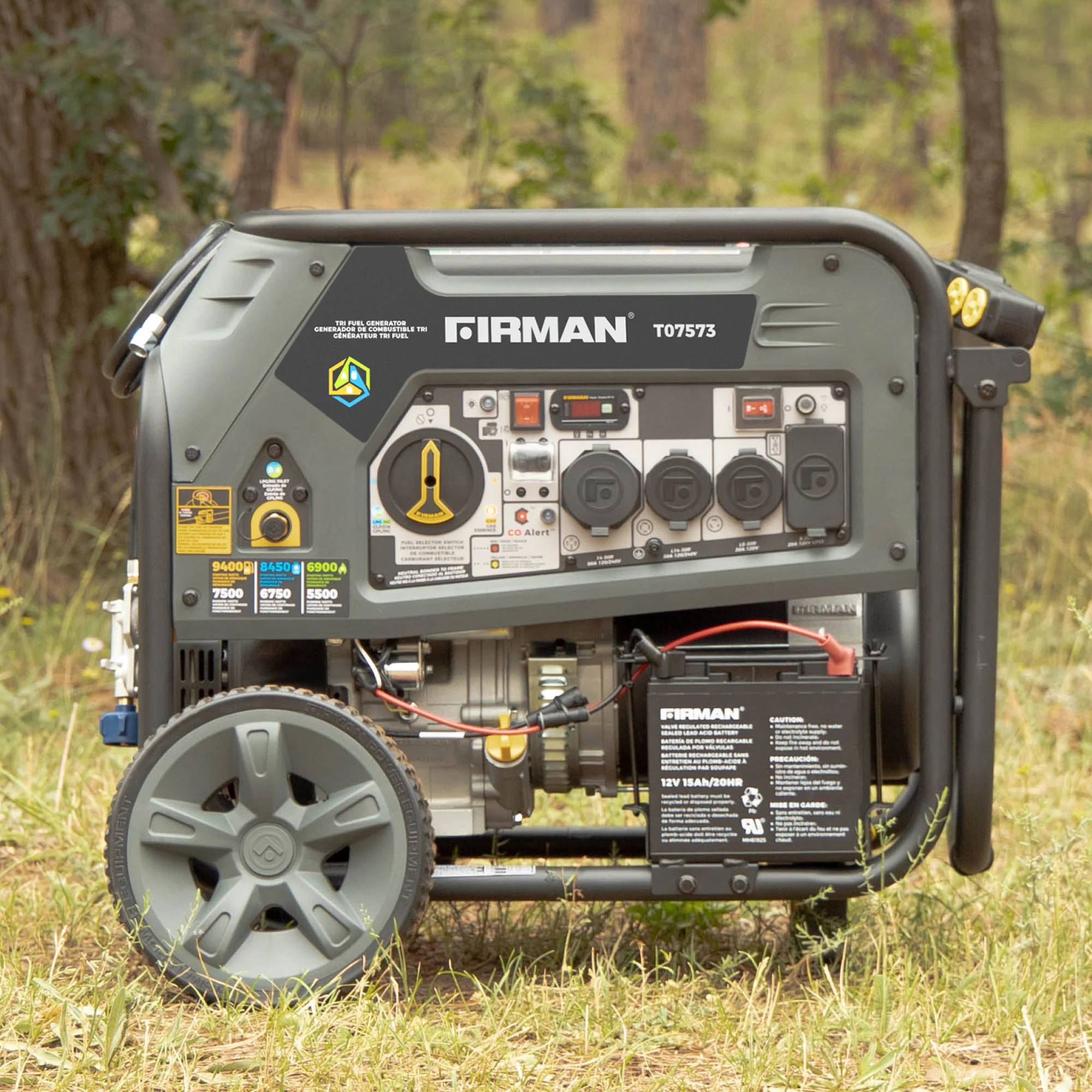 Tri Fuel Portable Generator 9400W Electric Start 120/240V with CO Alert - Image 14