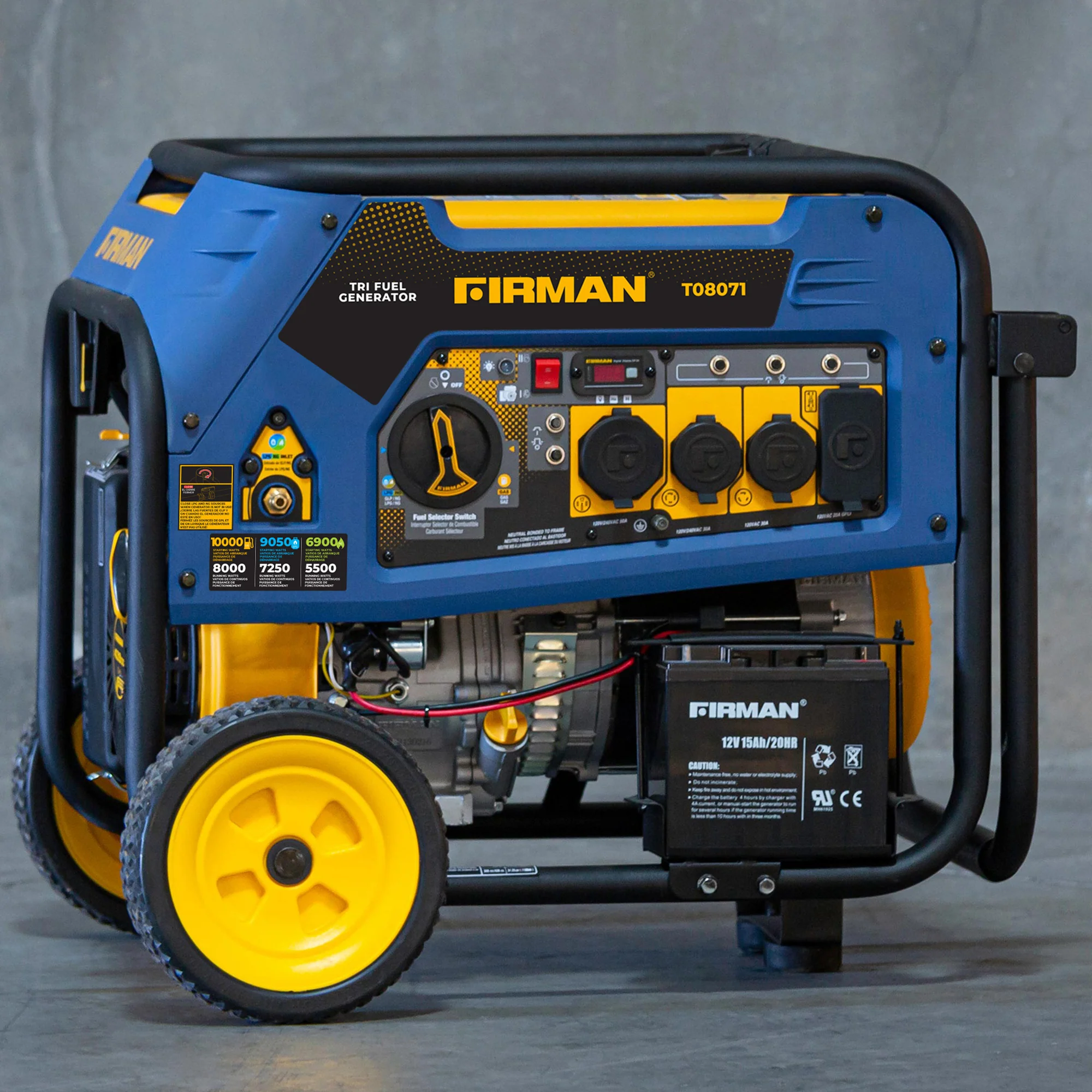 Tri Fuel Portable Generator 8000W Electric Start 120/240V - Image 12