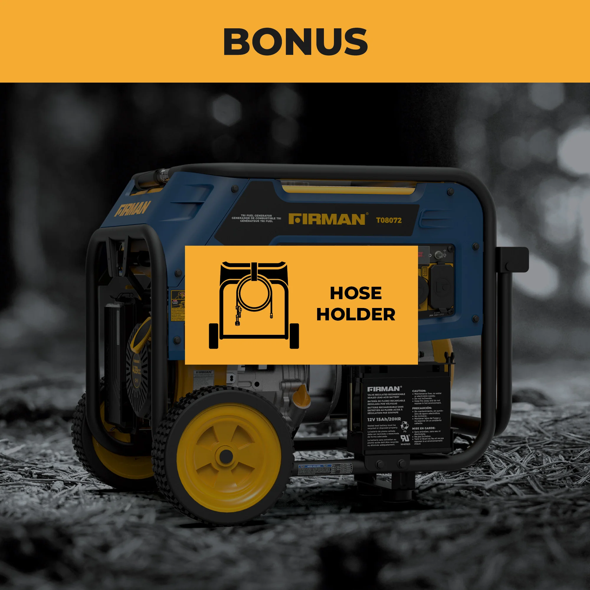 Tri Fuel 8000W Portable Generator Electric Start 120/240V with CO ALERT - Image 4