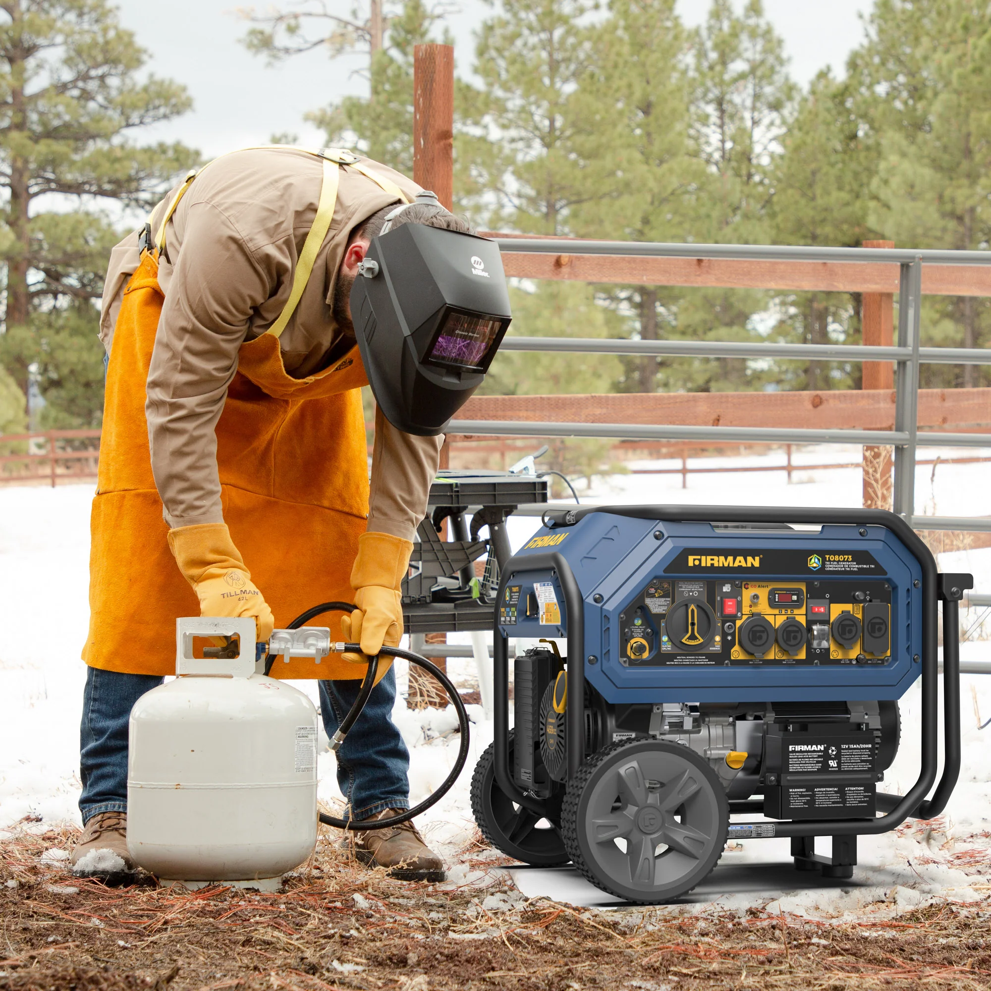 Tri Fuel Portable Generator 10000/8000W Electric Start With CO Alert - Image 12
