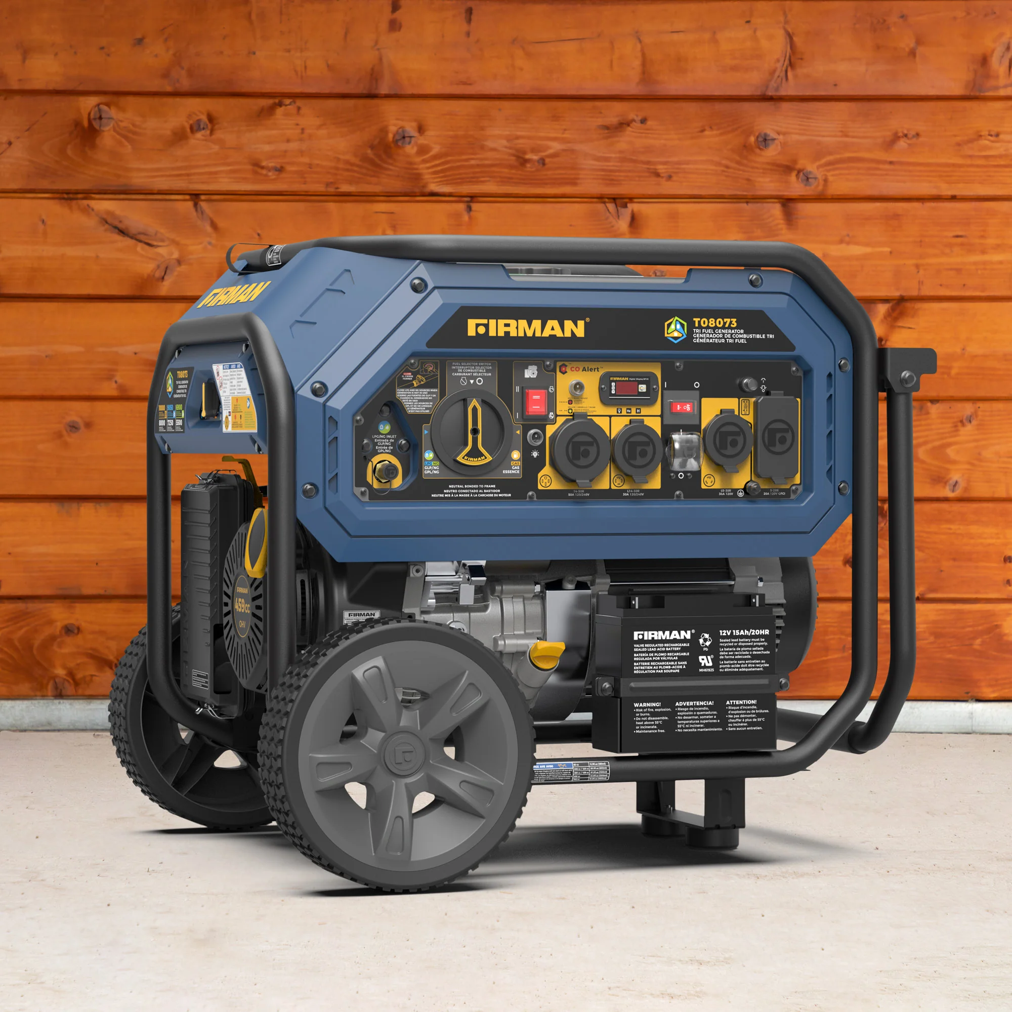 Tri Fuel Portable Generator 10000/8000W Electric Start With CO Alert - Image 13