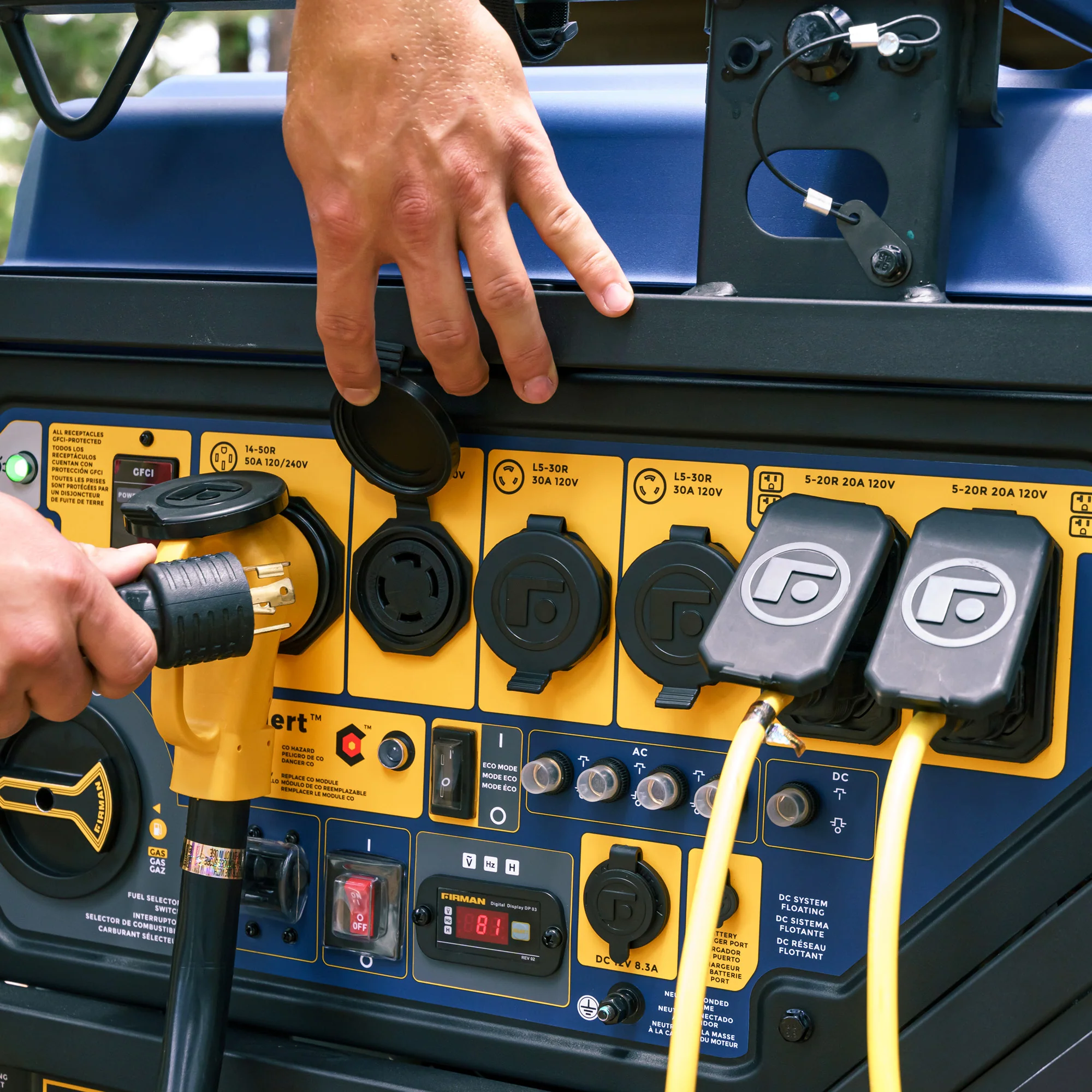 TRI FUEL PORTABLE GENERATOR 15000W ELECTRIC START 120/240V WITH CO ALERT - Image 12
