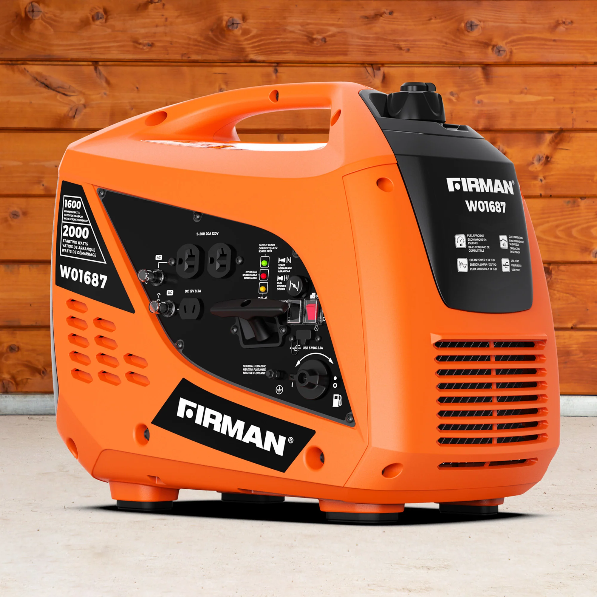 Gas Inverter Portable Generator 2000/1600W Recoil Start - Image 9