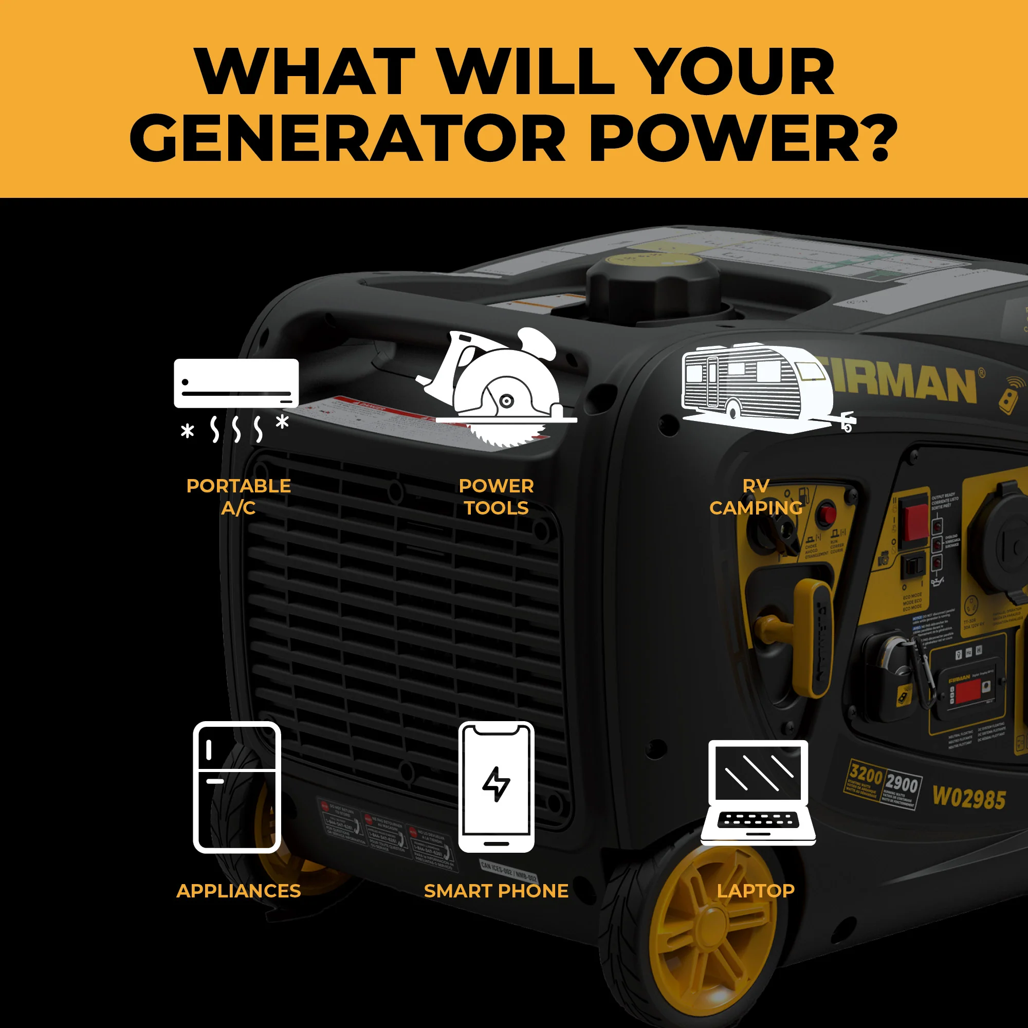 Inverter Portable Generator 3200W Remote Start - Image 5