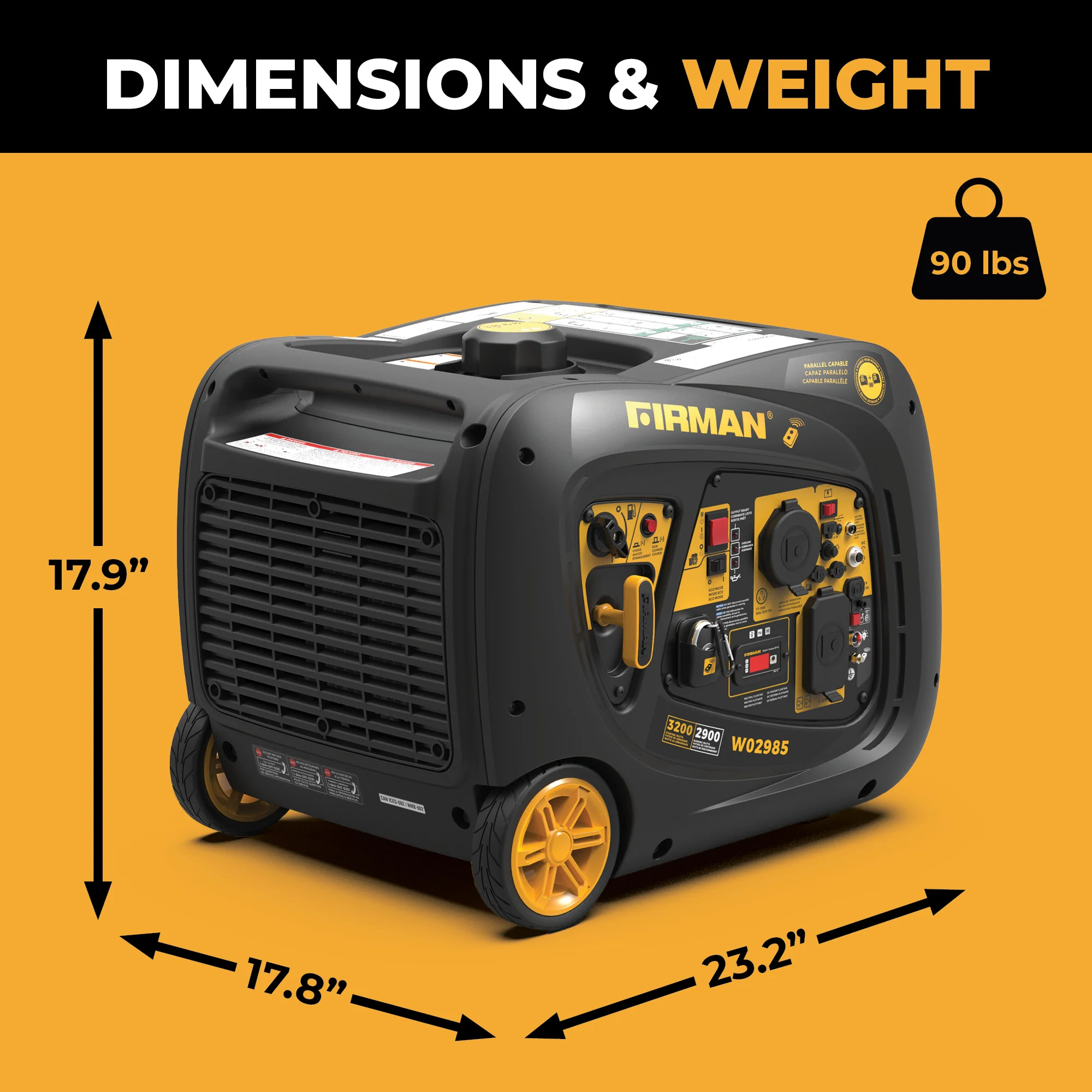 Inverter Portable Generator 3200W Remote Start - Image 6
