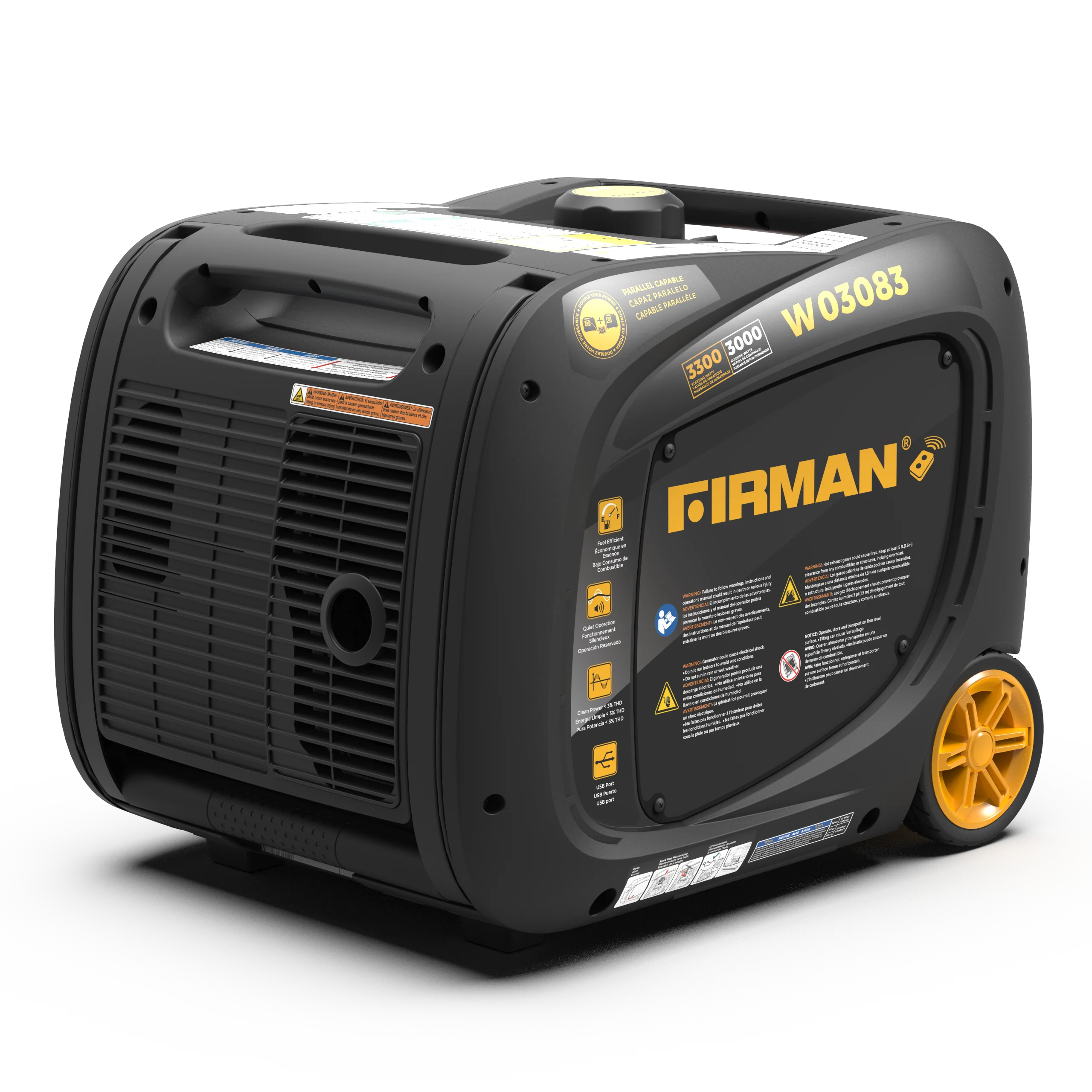 Refurbished Inverter Portable Generator 3300W Remote Start - Image 6