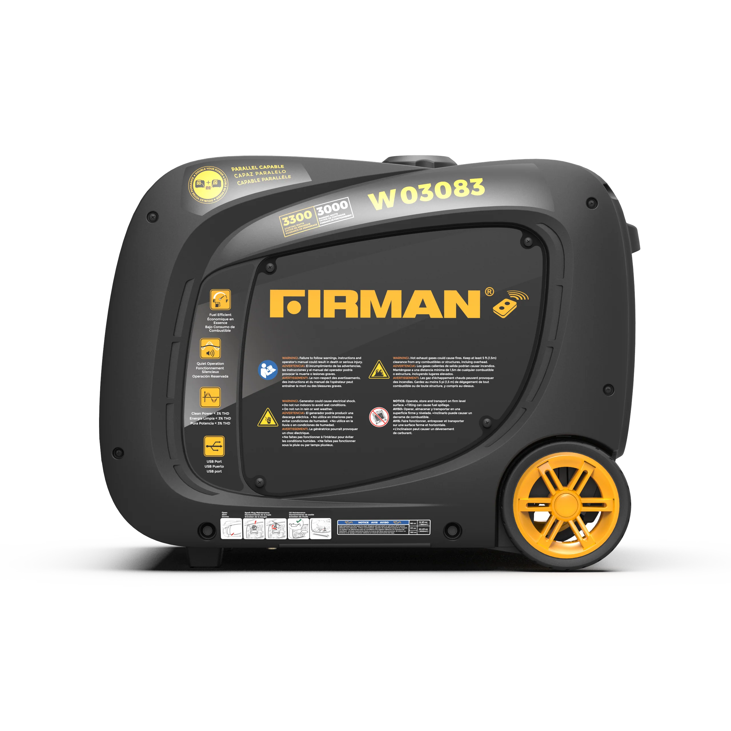 Refurbished Inverter Portable Generator 3300W Remote Start - Image 7