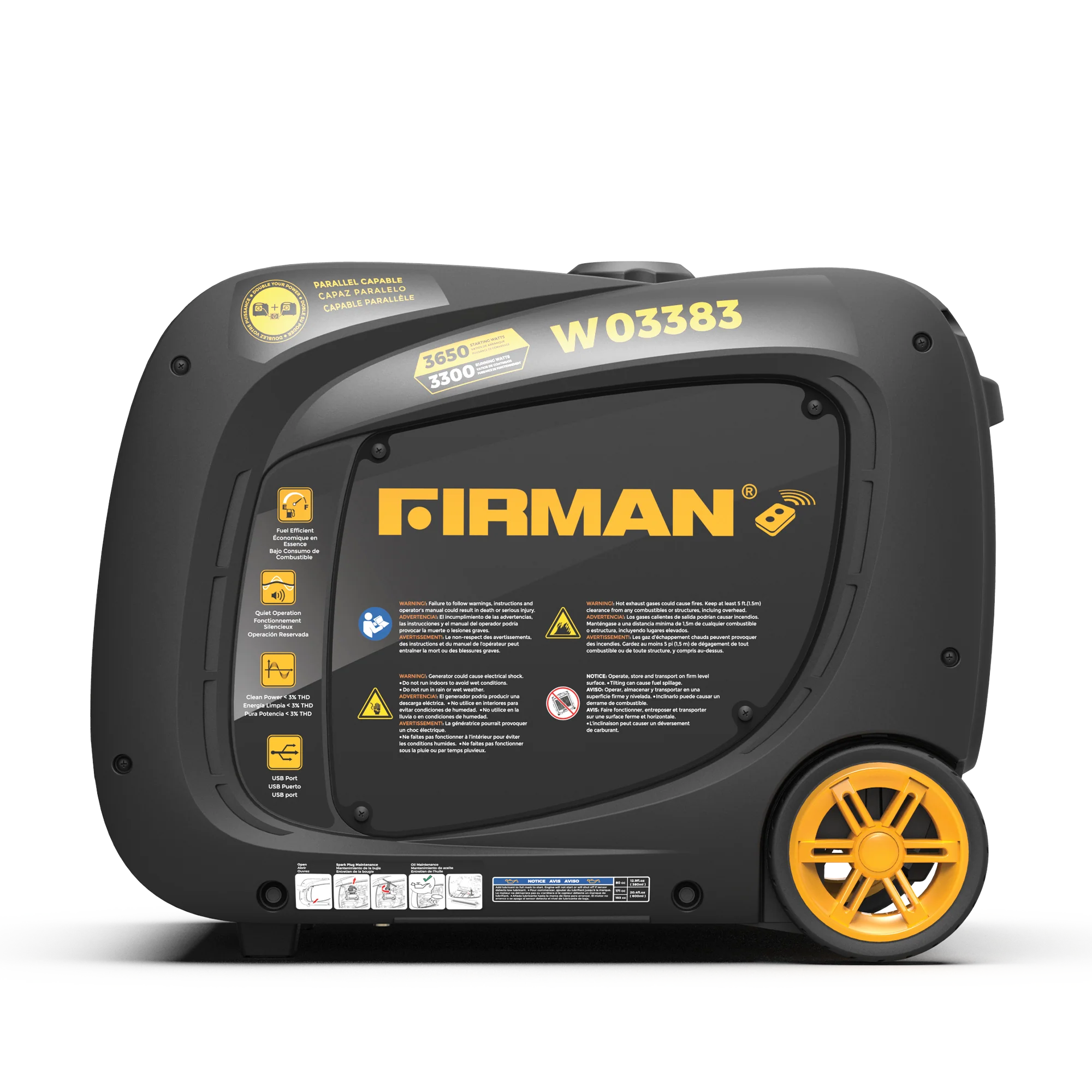 Inverter Portable Generator 3650W Remote Start - Image 9