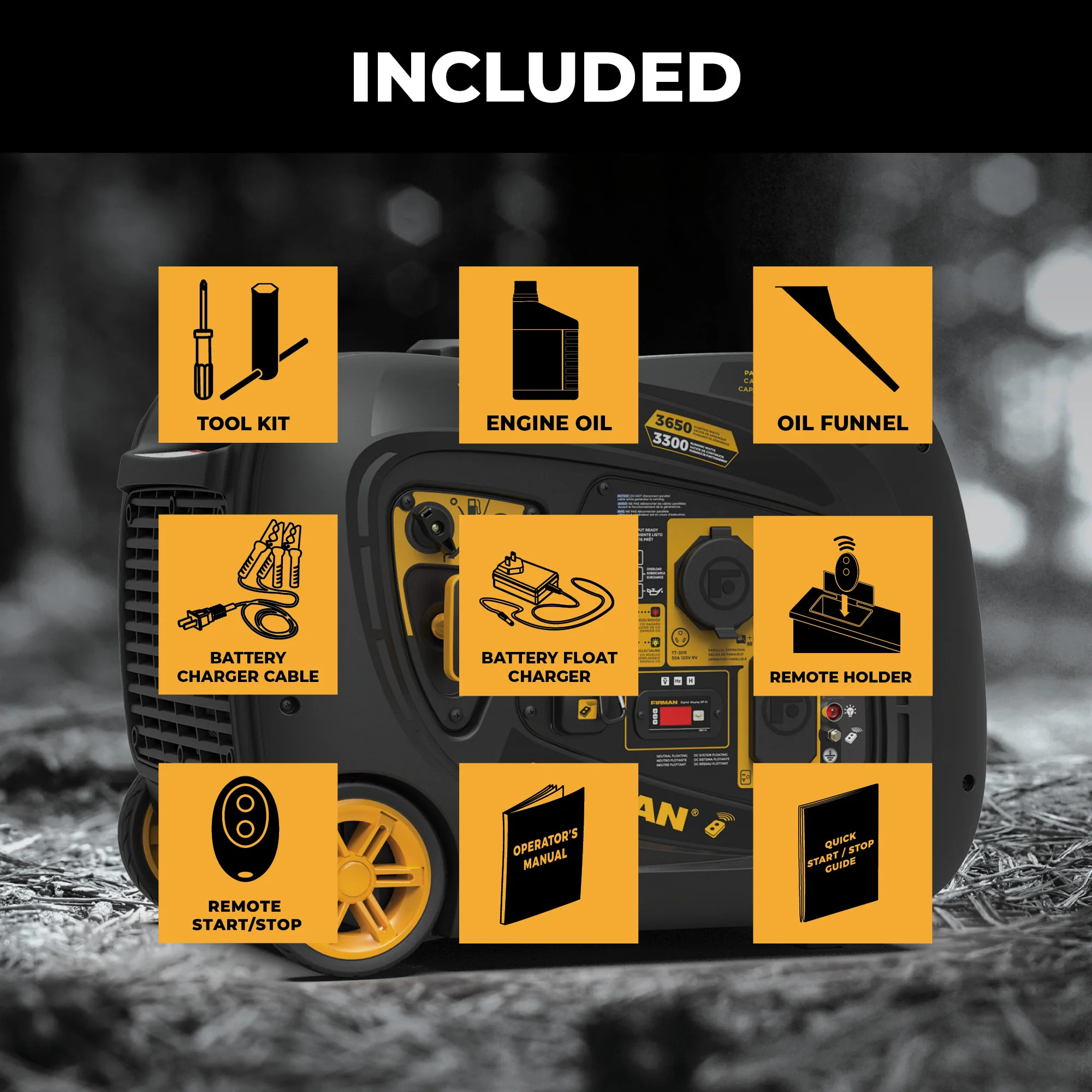 Inverter Portable Generator 4125W Remote Start with CO ALERT - Image 3