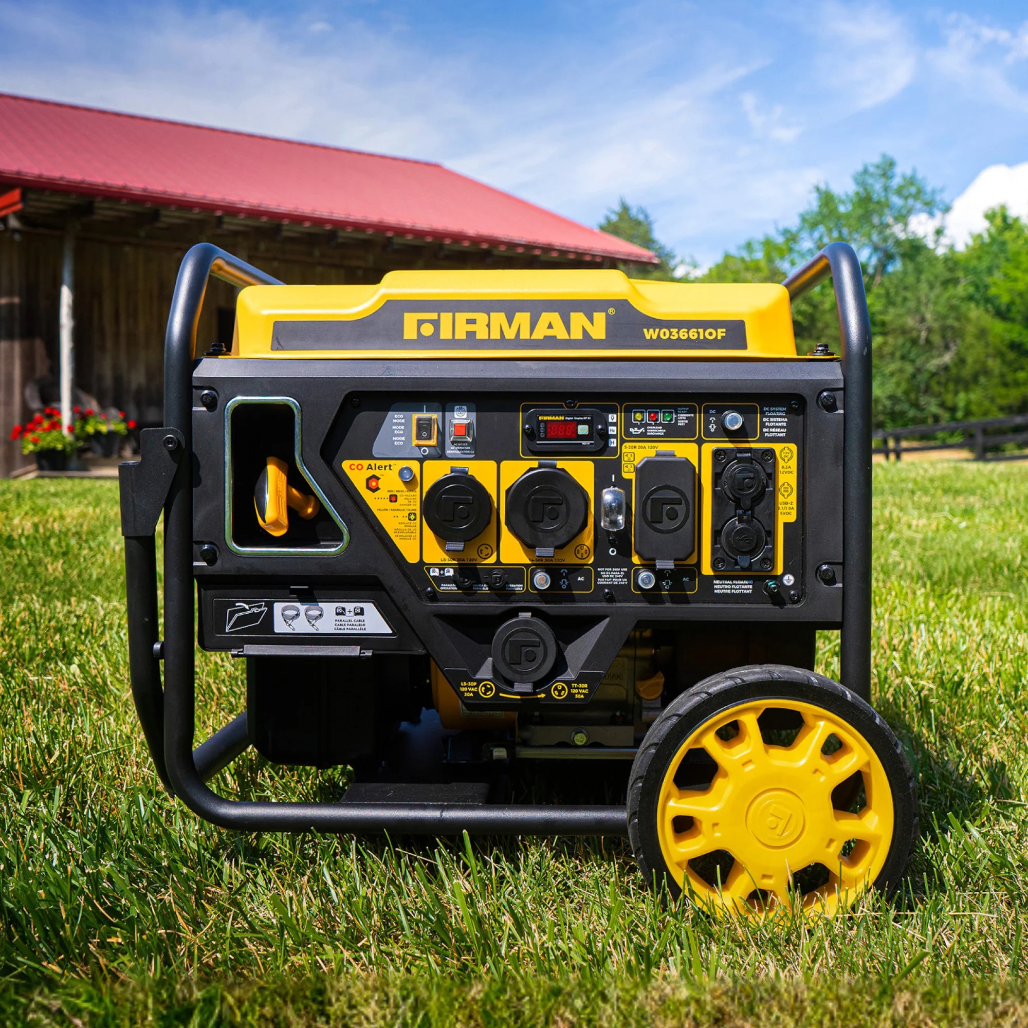 Inverter Open Frame Portable Generator 4500W Recoil Start with CO Alert - Image 2
