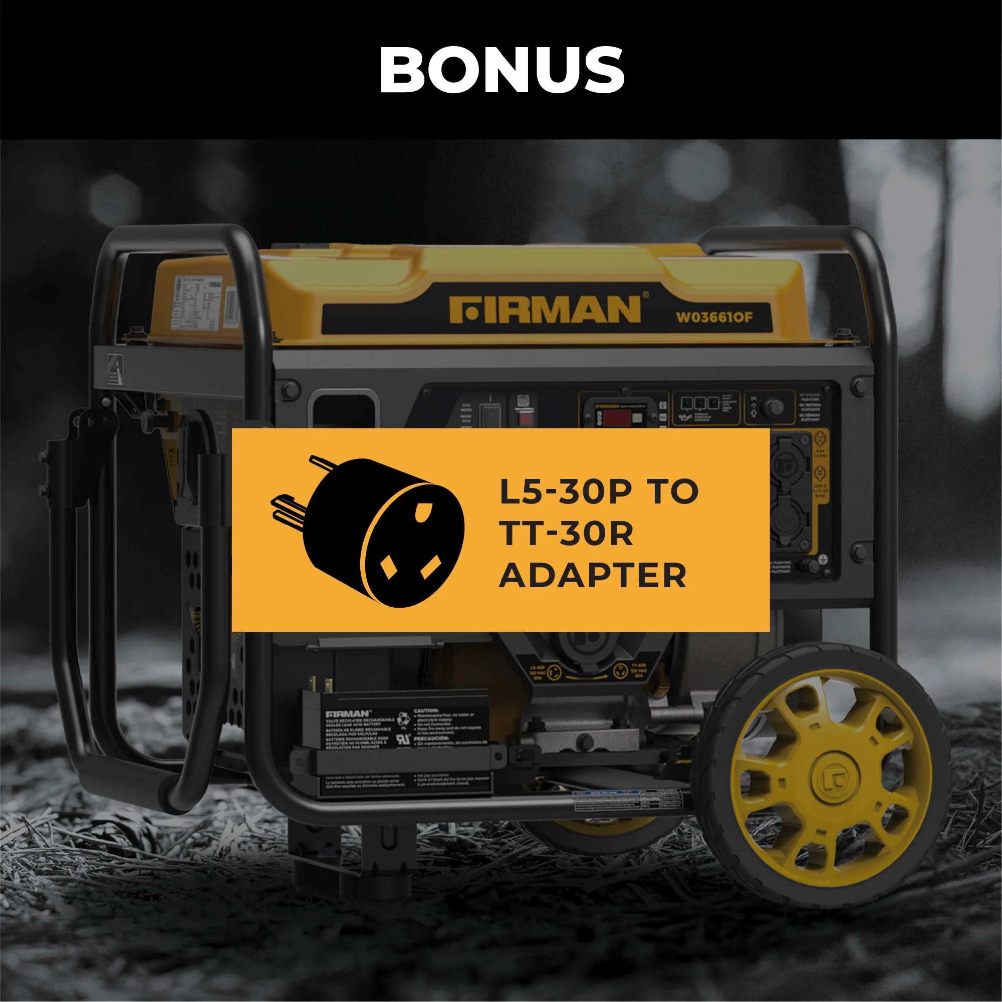 Inverter Open Frame Portable Generator 4500W Recoil Start with CO Alert - Image 7