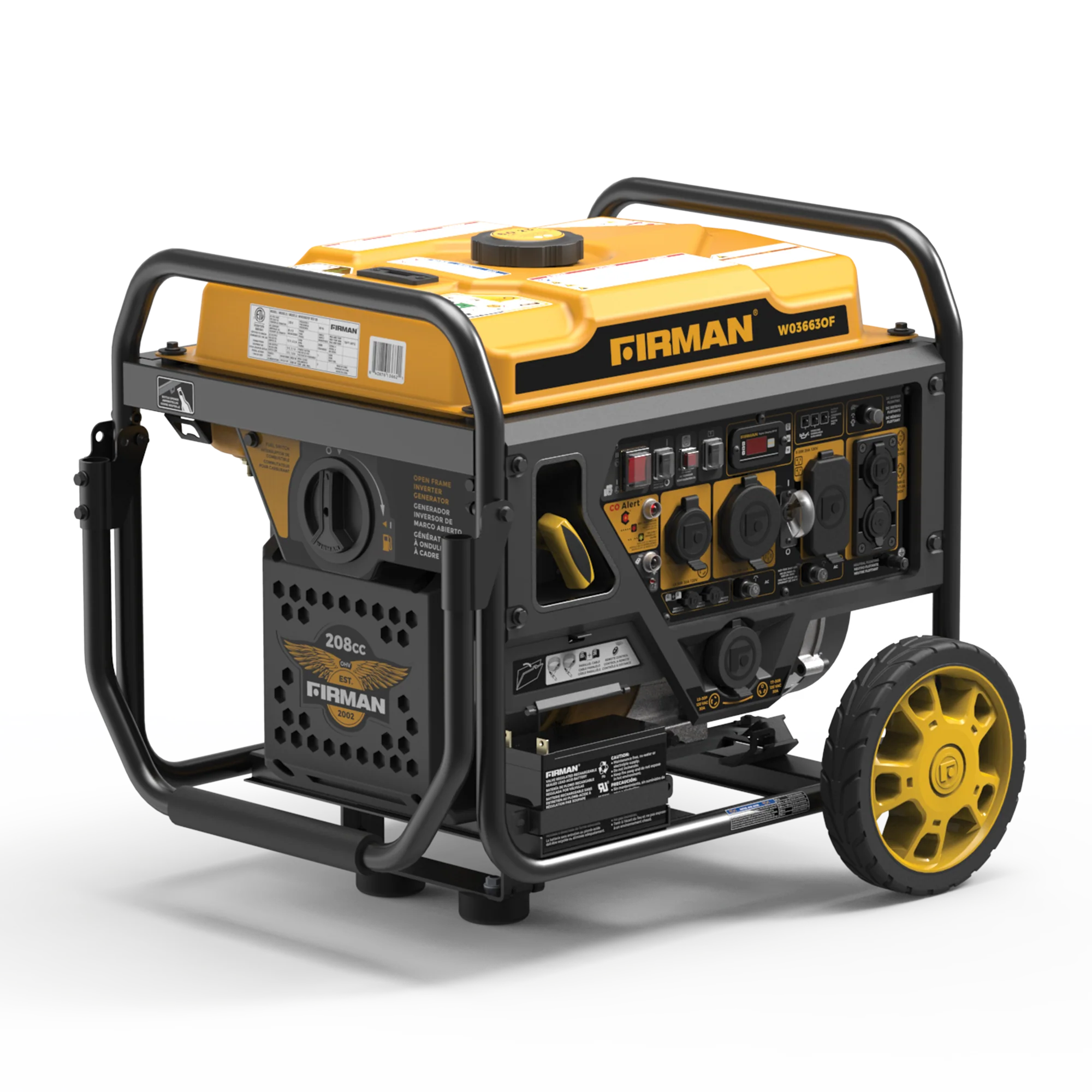 Inverter Open Frame Portable Generator 4500W Remote Start with CO Alert - Image 14