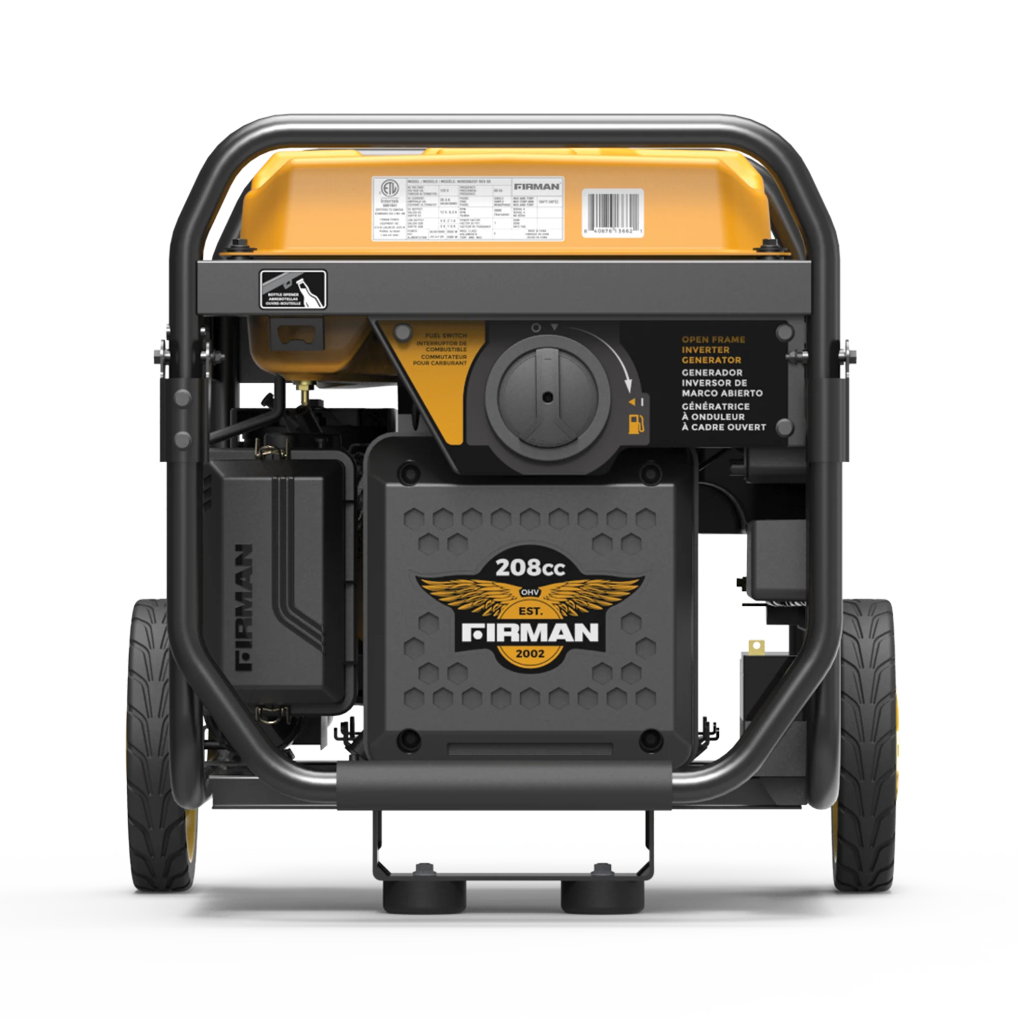 Inverter Open Frame Portable Generator 4500W Remote Start with CO Alert - Image 9