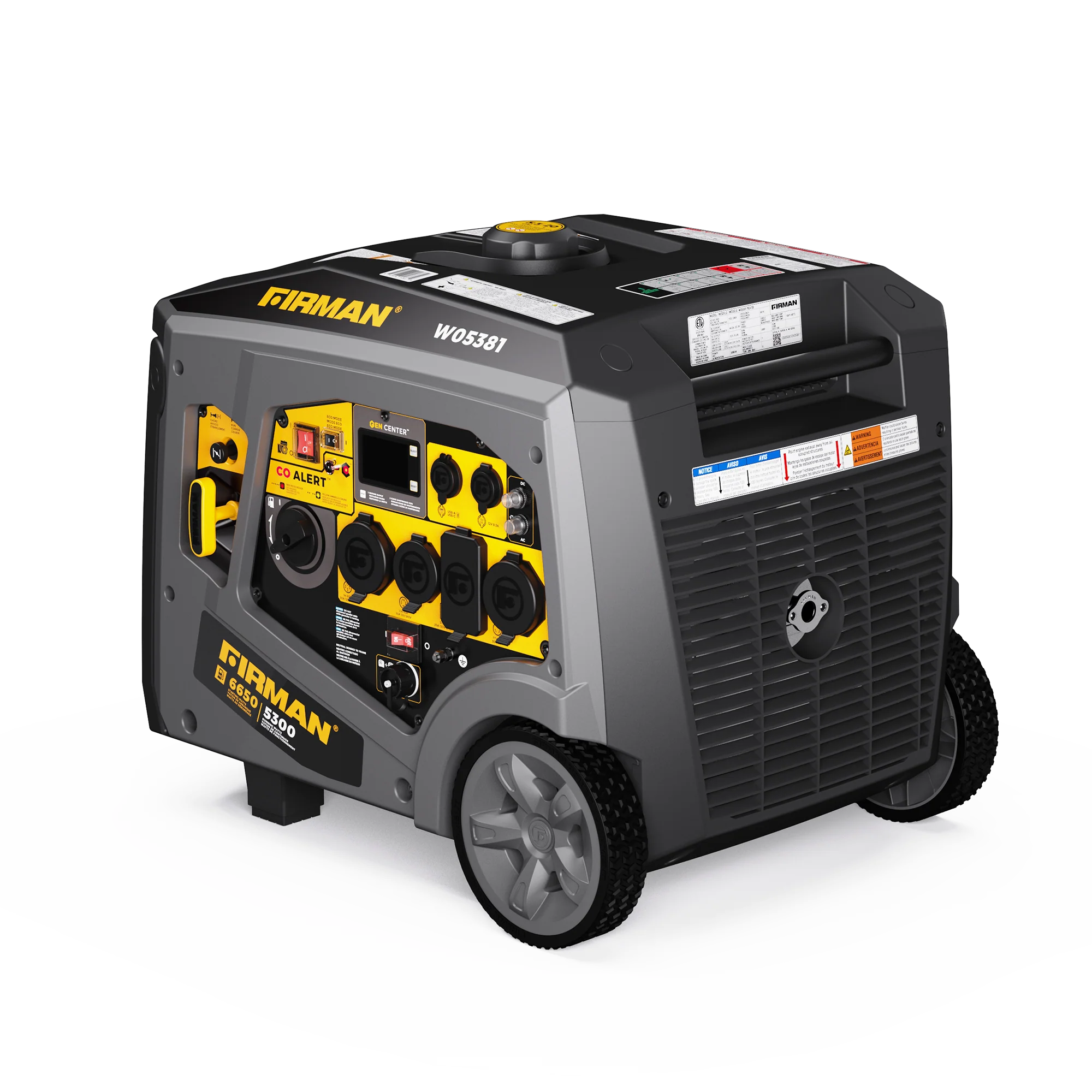 Gas Inverter Portable Generator 6650/5300 Watt 120/240V CO Alert - Image 12