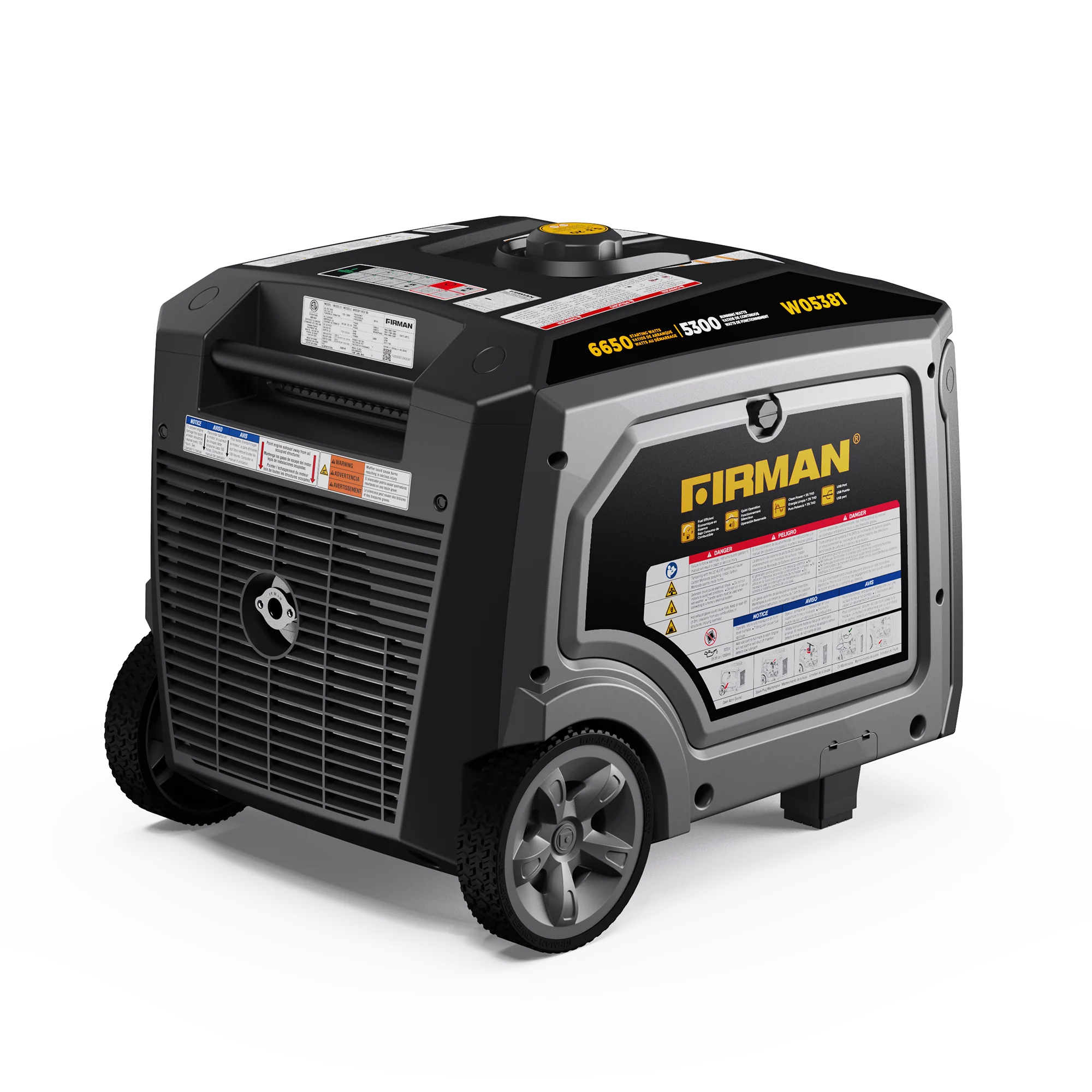 Gas Inverter Portable Generator 6650/5300 Watt 120/240V CO Alert - Image 15