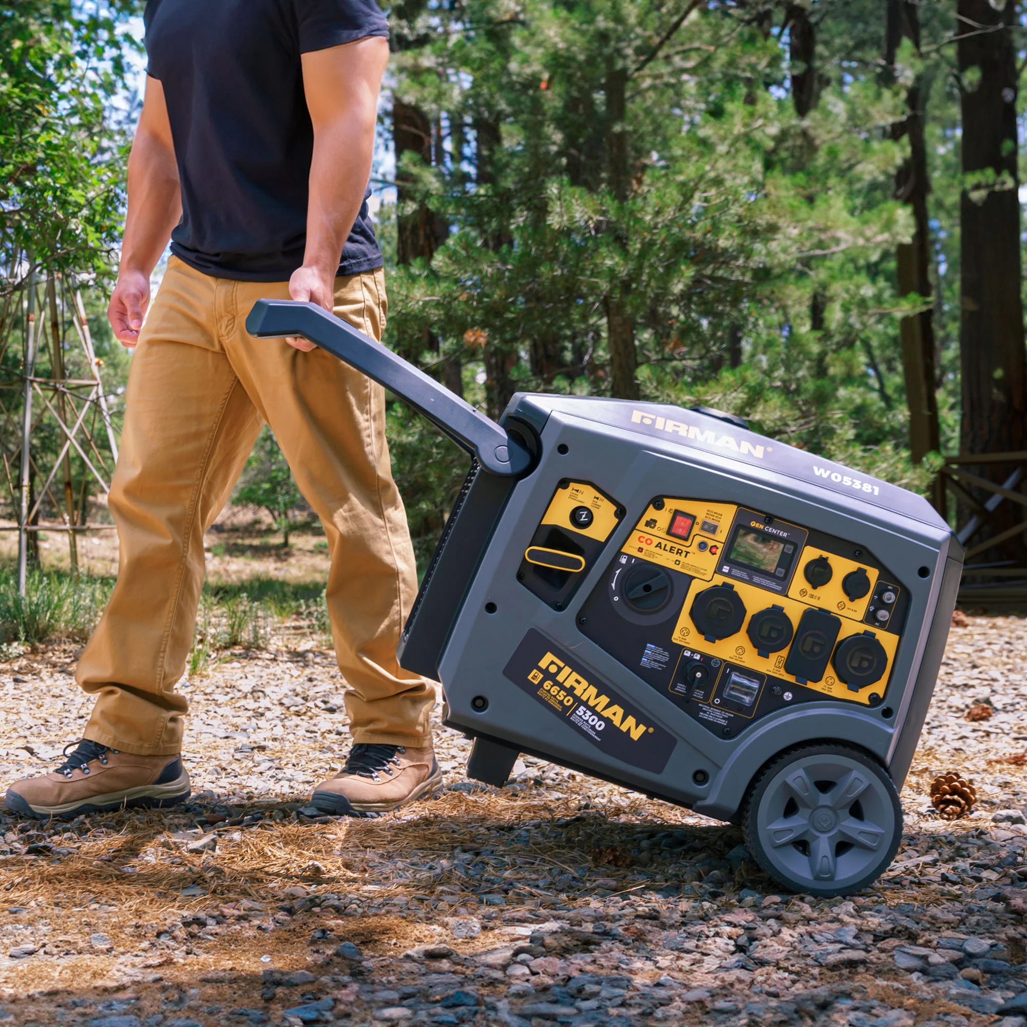 Gas Inverter Portable Generator 6650/5300 Watt 120/240V CO Alert - Image 3