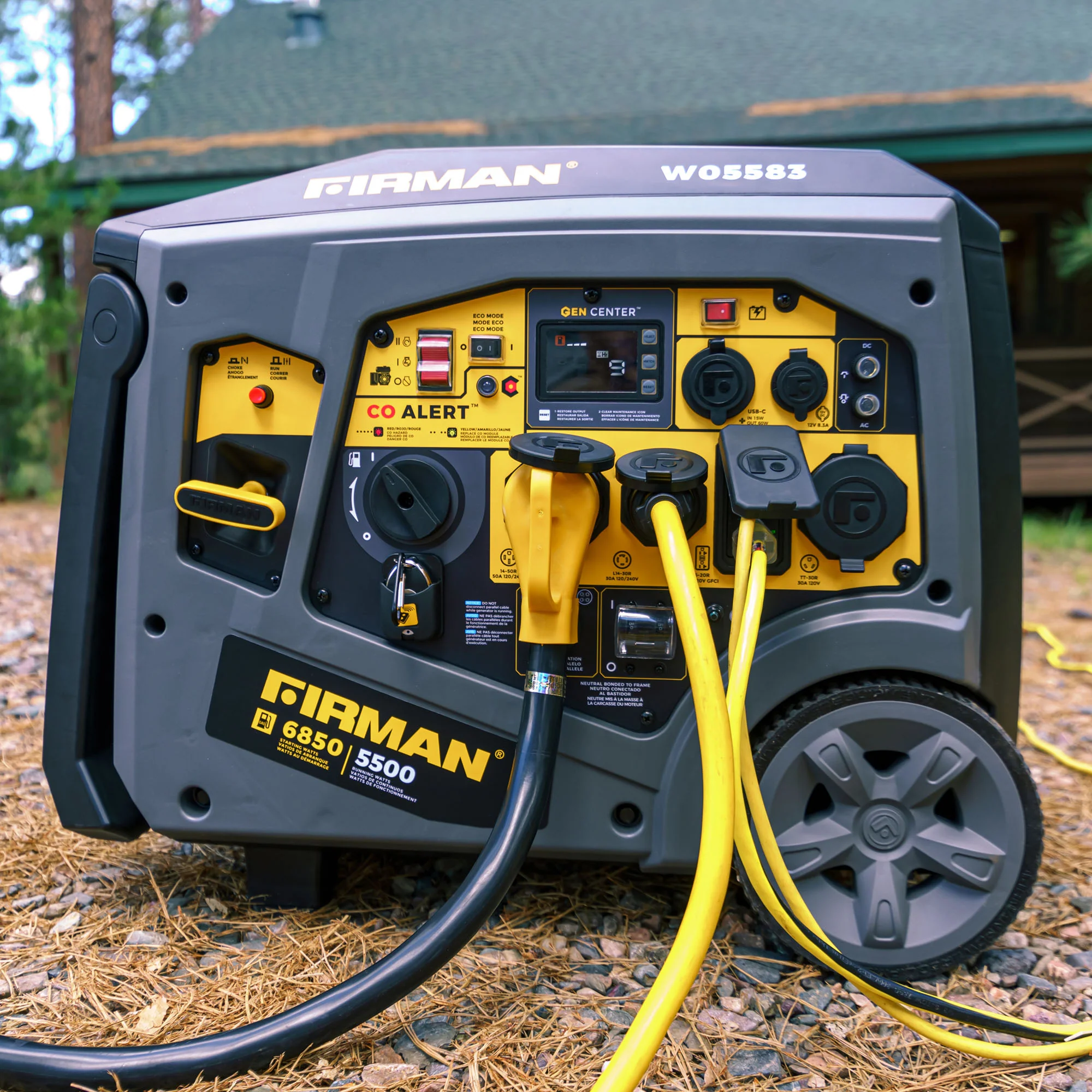 Gas Inverter Portable Generator 6850/5500 Watt Remote Start 120/240V CO Alert - Image 5