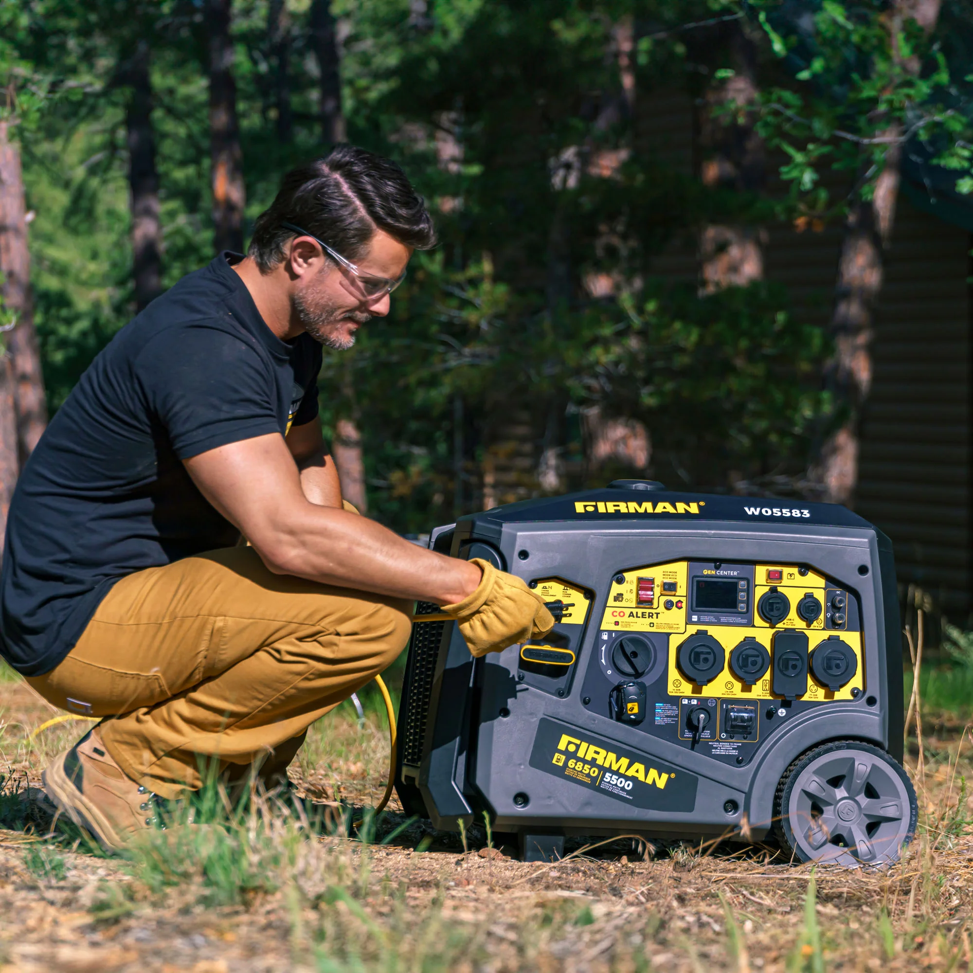 Gas Inverter Portable Generator 6850/5500 Watt Remote Start 120/240V CO Alert - Image 6