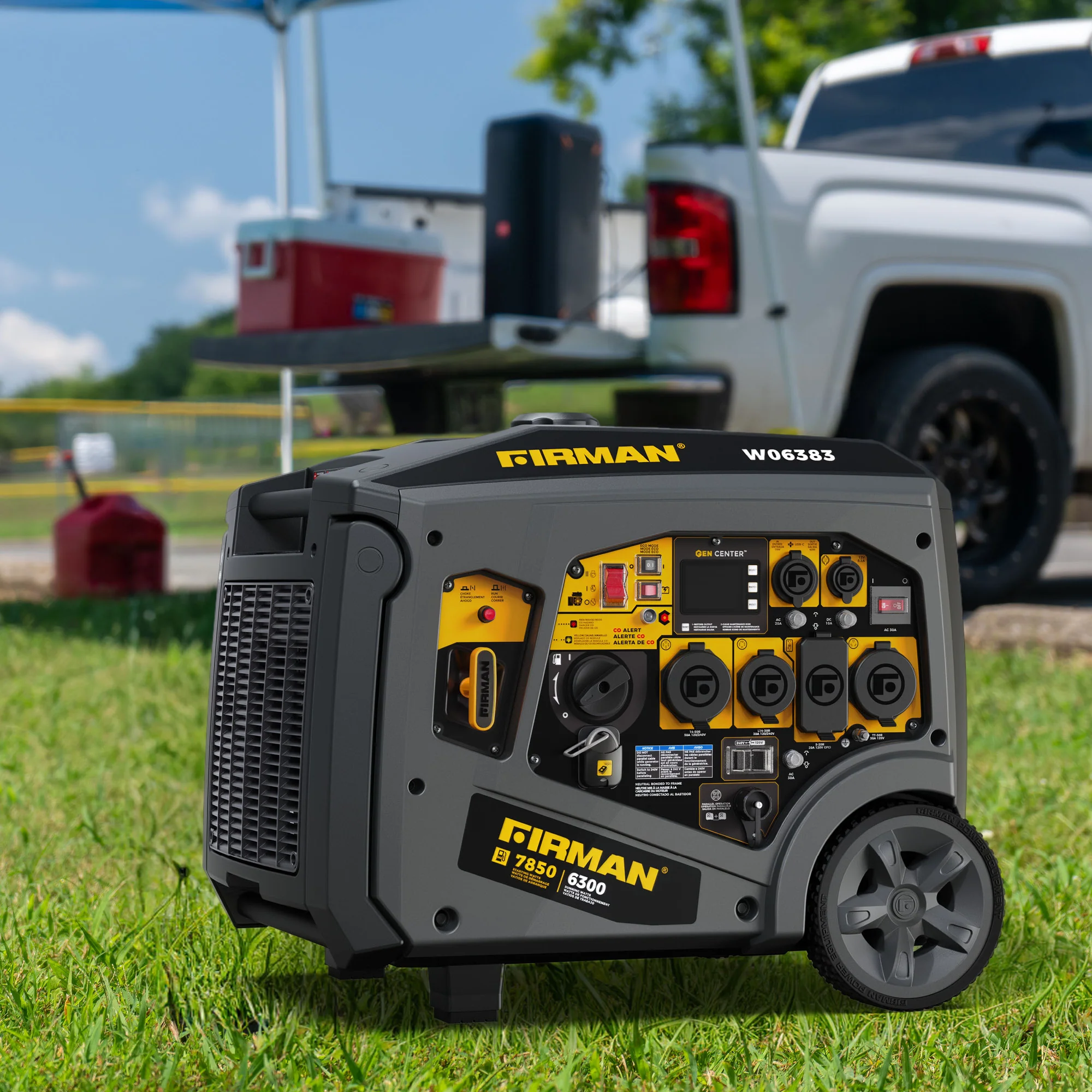 Gas Inverter Portable Generator 7850/6300 Watt Remote Start 120/240V CO Alert - Image 11