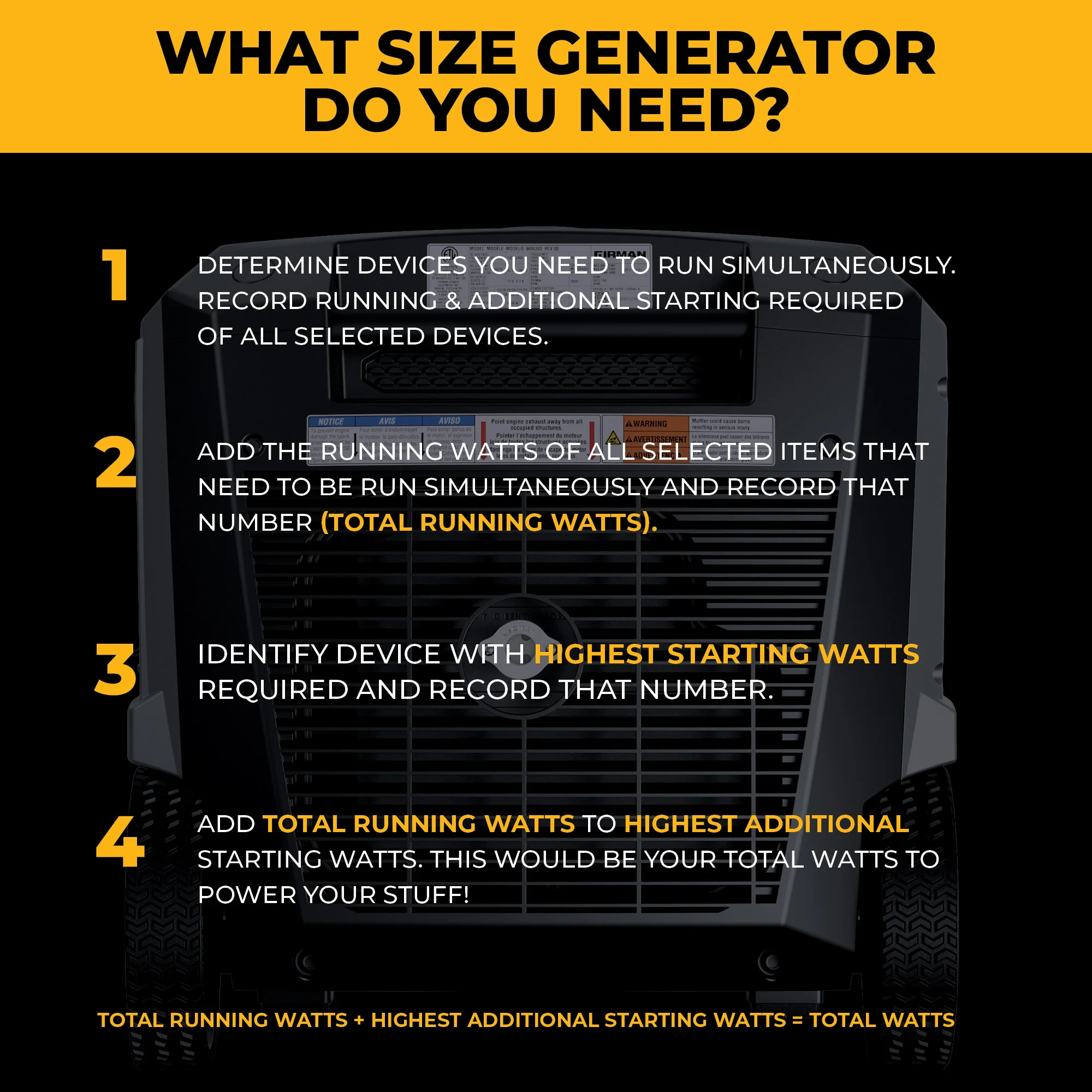 Gas Inverter Portable Generator 7850/6300 Watt Remote Start 120/240V CO Alert - Image 9