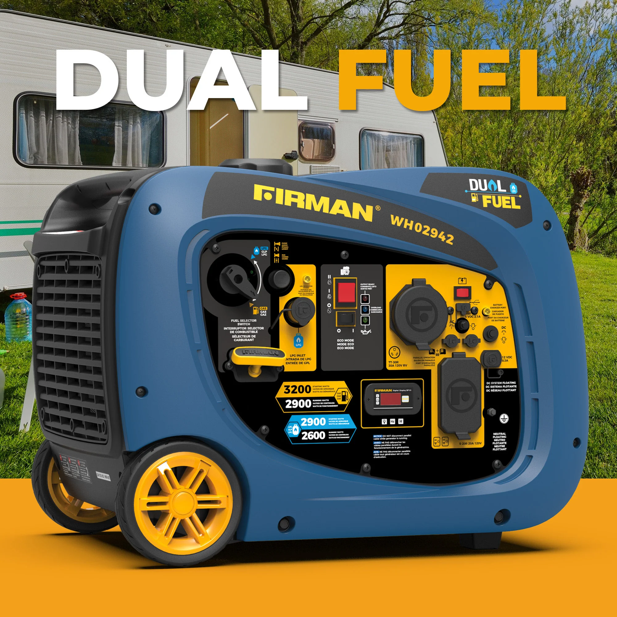 Refurbished Dual Fuel Inverter 3200W Electric Start - Image 7