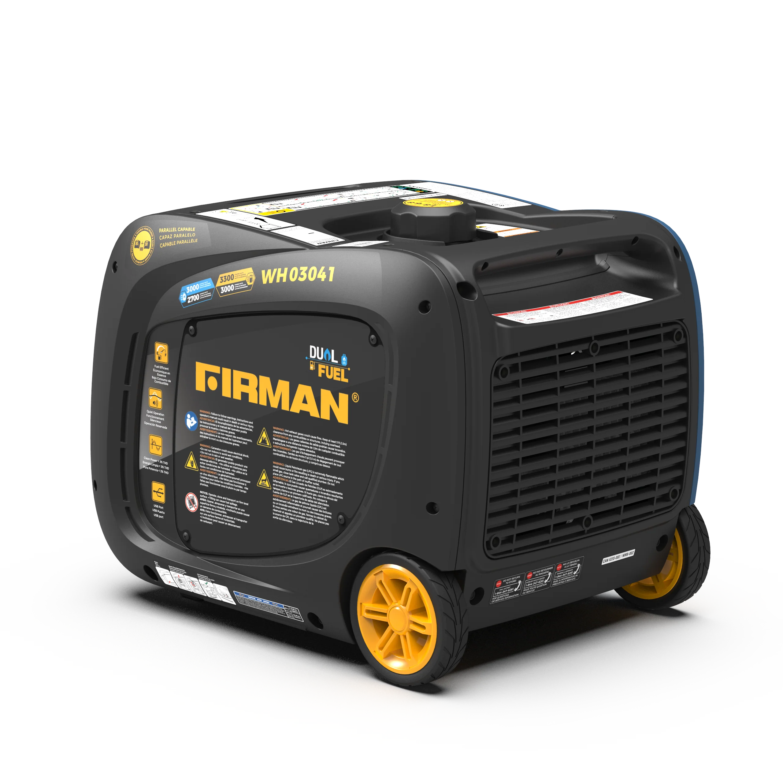 Dual Fuel Inverter Portable Generator 3300W Recoil Start - Image 13