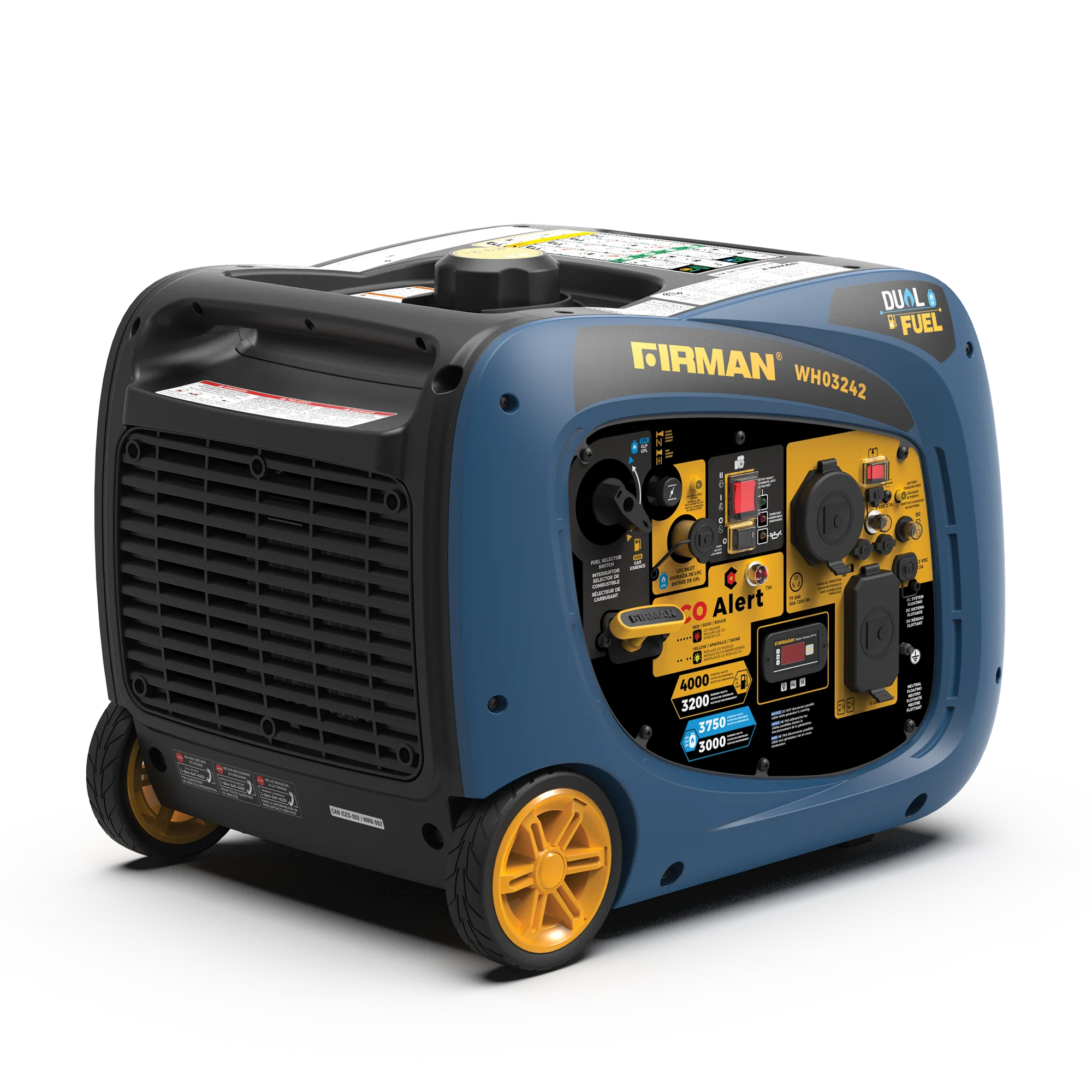Dual Fuel Inverter Portable Generator 4000W Electric Start with CO ALERT - Image 16