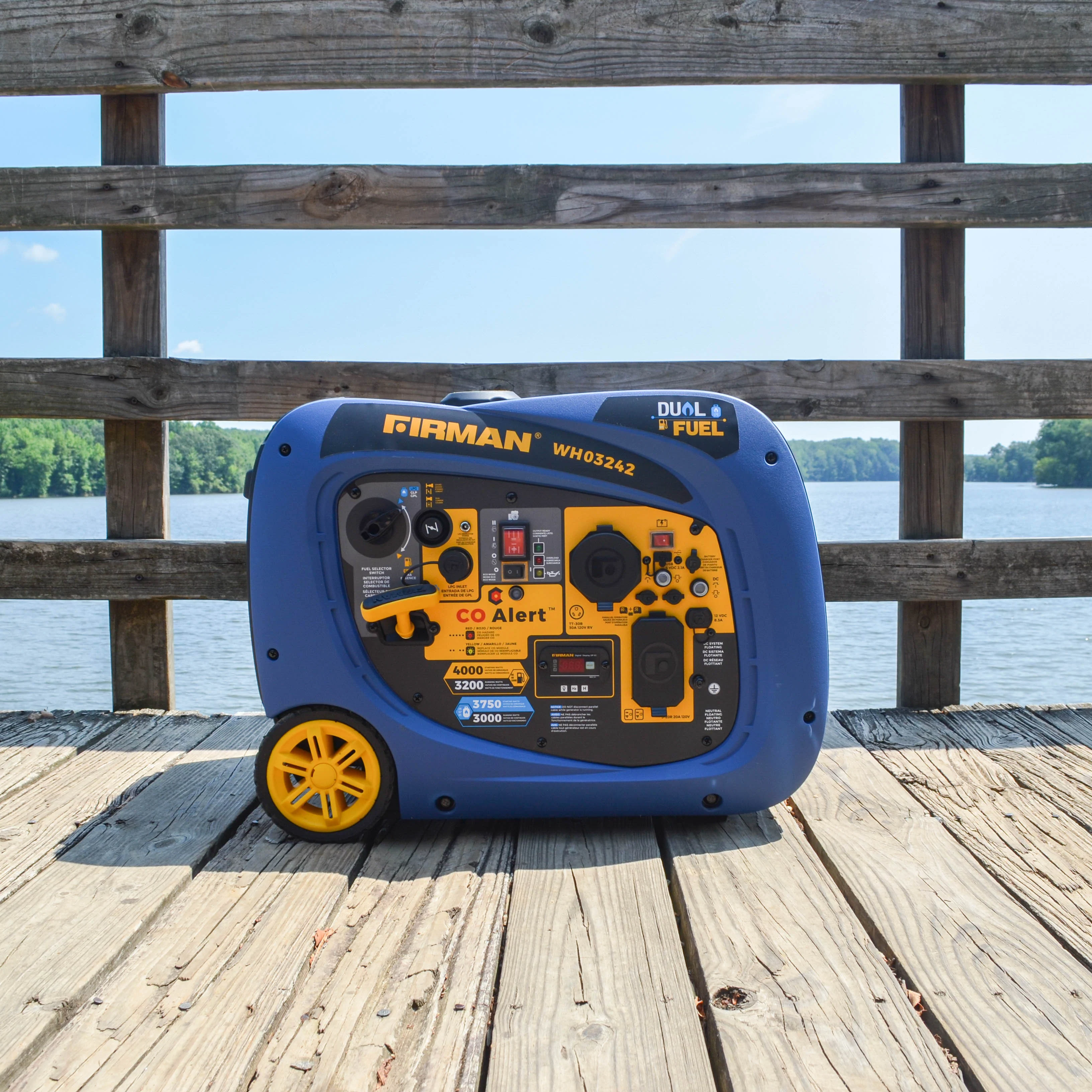 Dual Fuel Inverter Portable Generator 4000W Electric Start with CO ALERT - Image 9