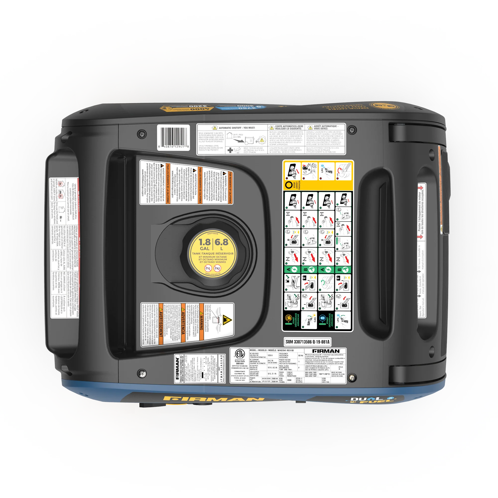 Refurbished Dual Fuel Inverter 4000W W/ Electric Start - Image 11