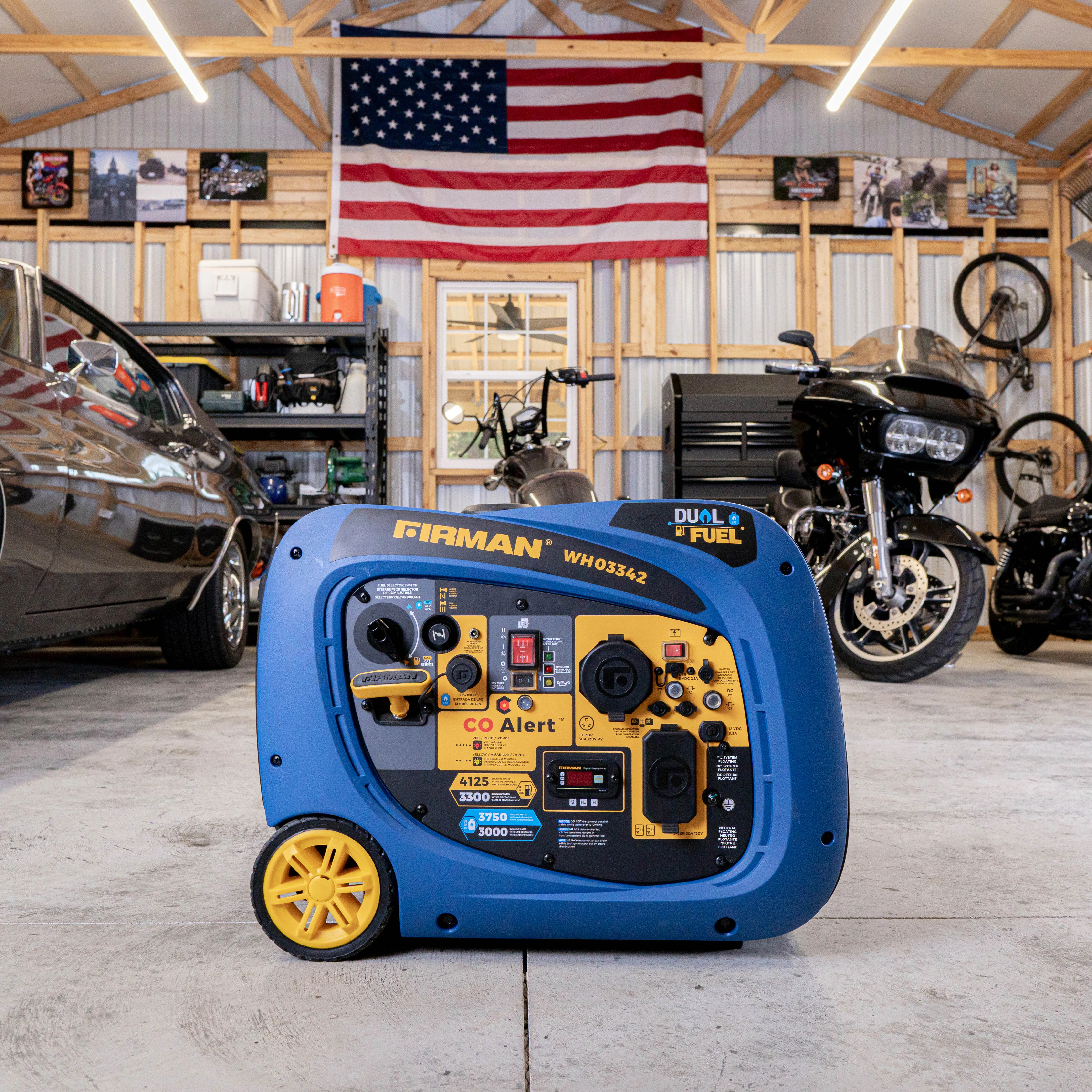 Dual Fuel Inverter Portable Generator 4125W Electric Start with CO ALERT - Image 13