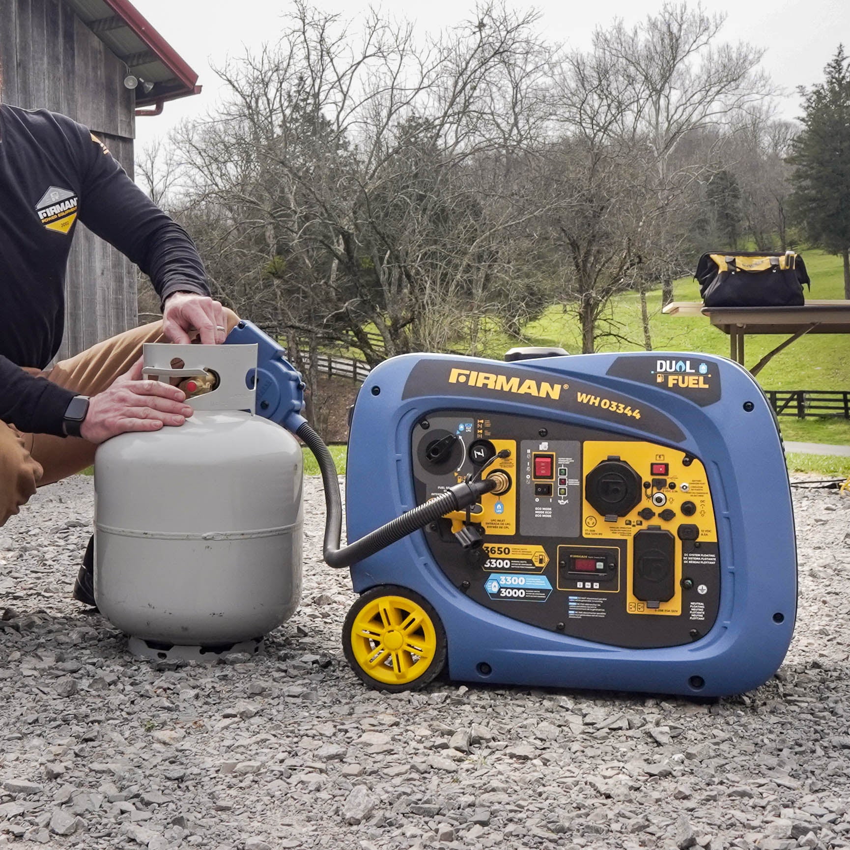 Dual Fuel Inverter Portable Generator 4125W Electric Start - Image 5