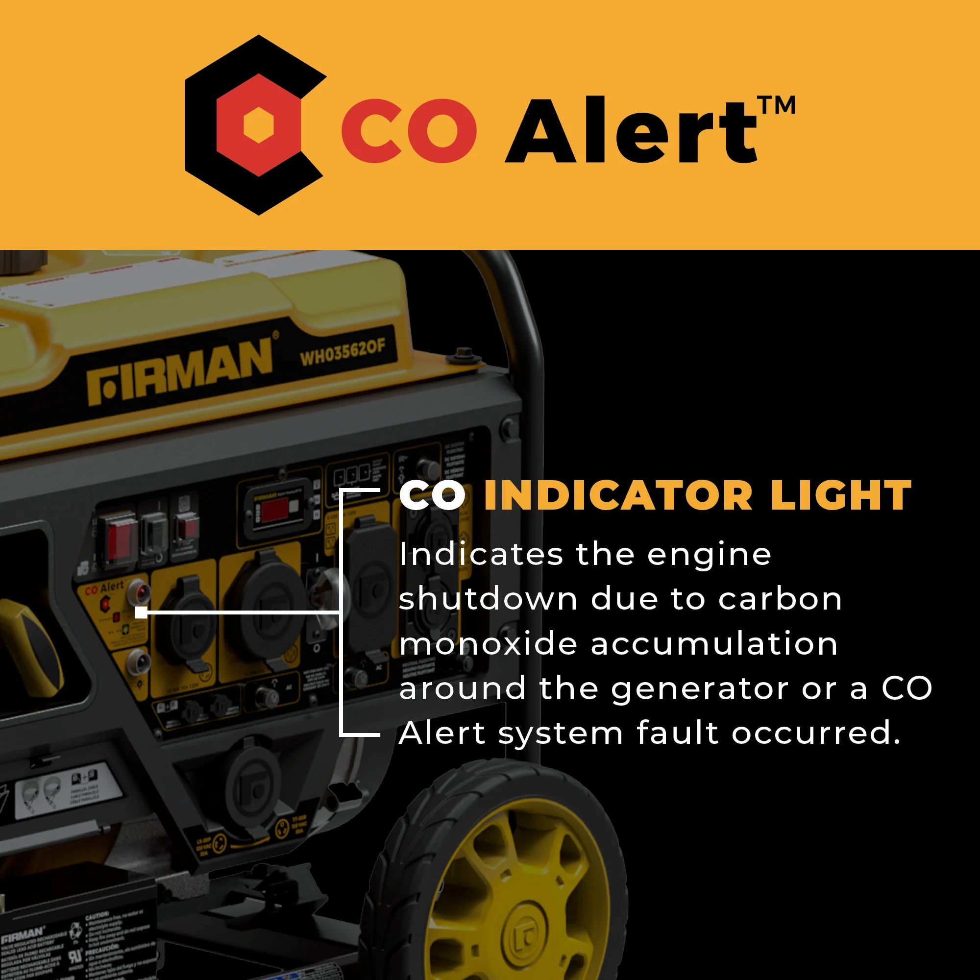Dual Fuel Open Frame Inverter 4400W Electric Start with CO ALERT - Image 6