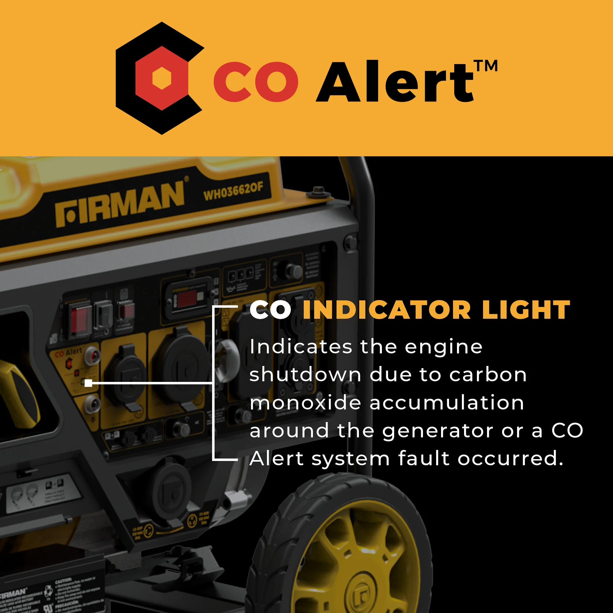 Dual Fuel Open Frame Inverter 4500W Electric Start With CO Alert - Image 6